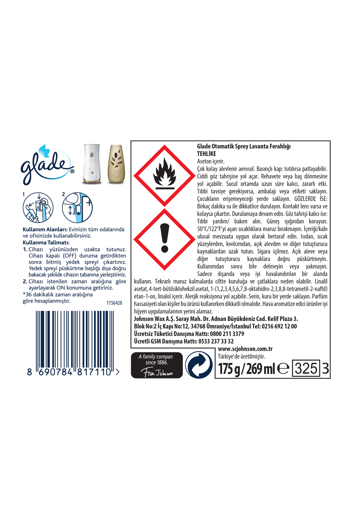 Oda Kokusu Yedek Sprey Lavanta Ferahlığı 269 ml