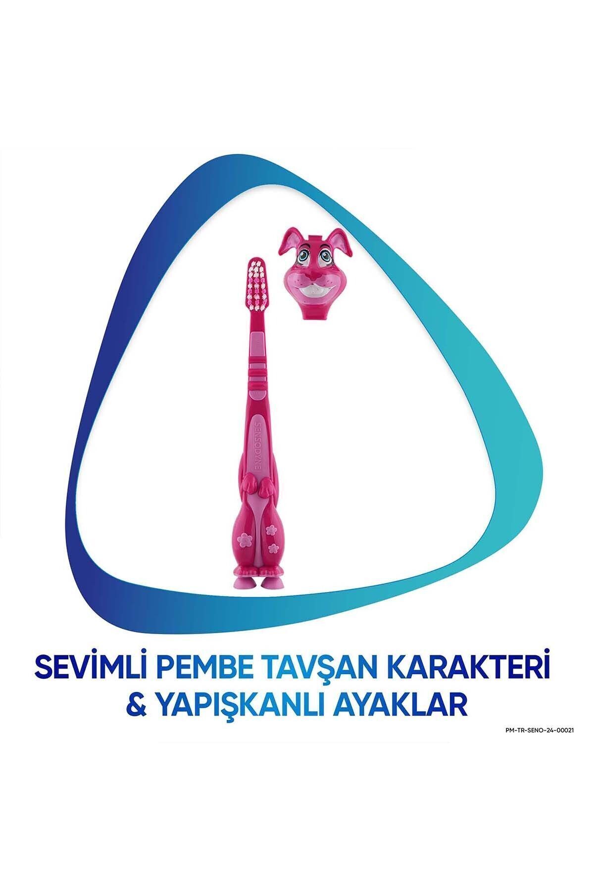 Promine 3-5 Yaş Çocuklar İçin Sevimli Tavşan Karakterli Diş Fırçası Yumuşak