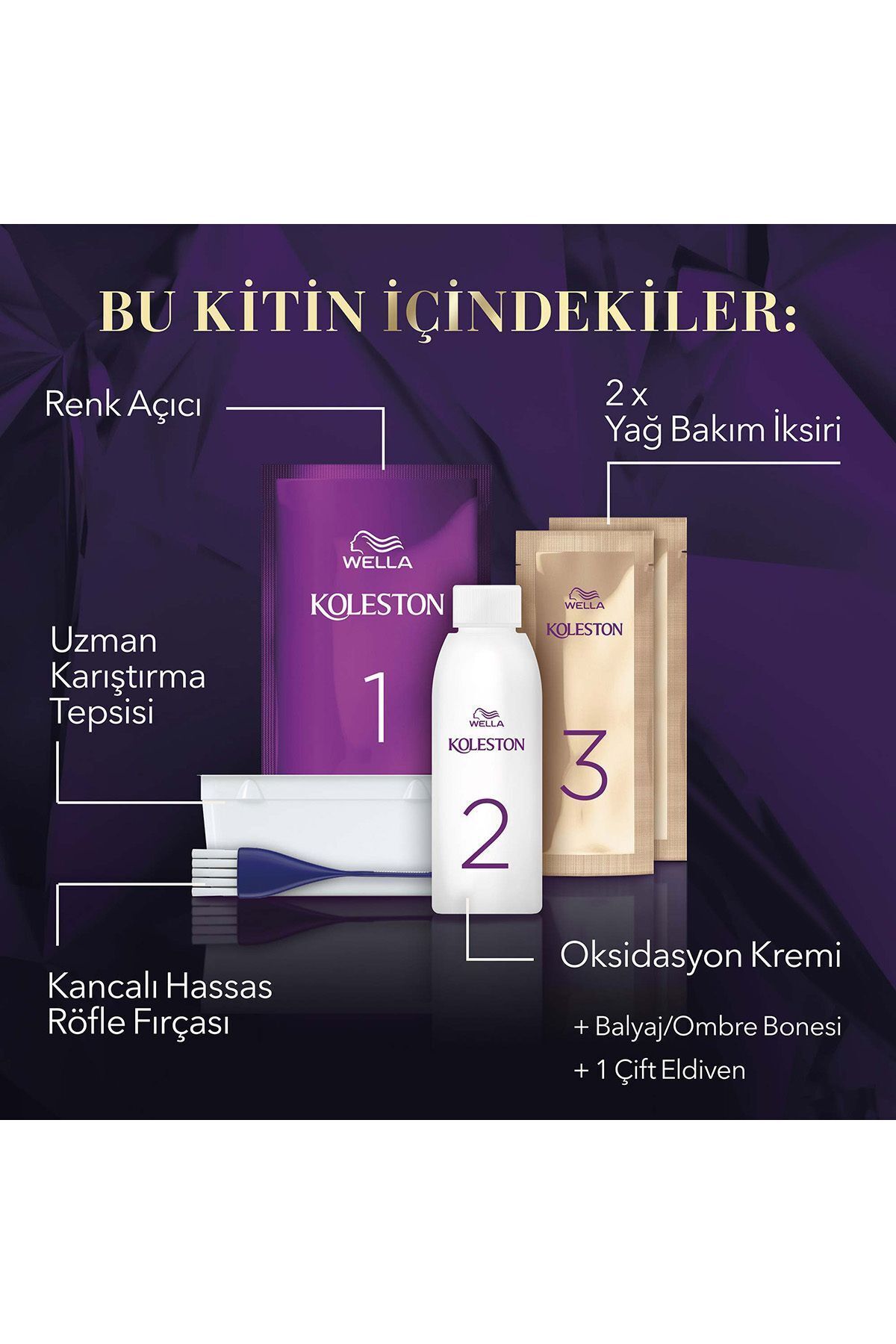 Koleston Supreme Kit Saç Boyası Balyaj - Ombre Kiti