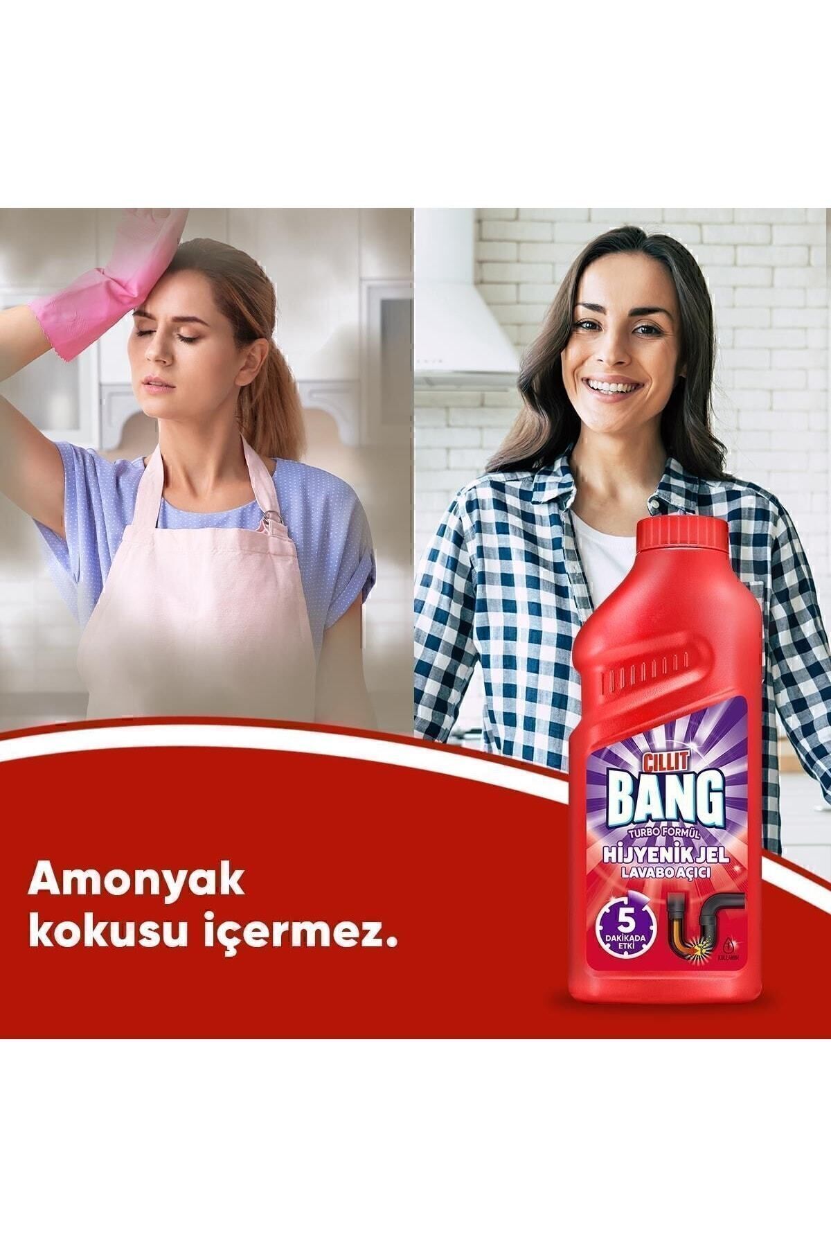 Turbo Hijyenik Gider, Lavabo Açıcı Jel 500 ml