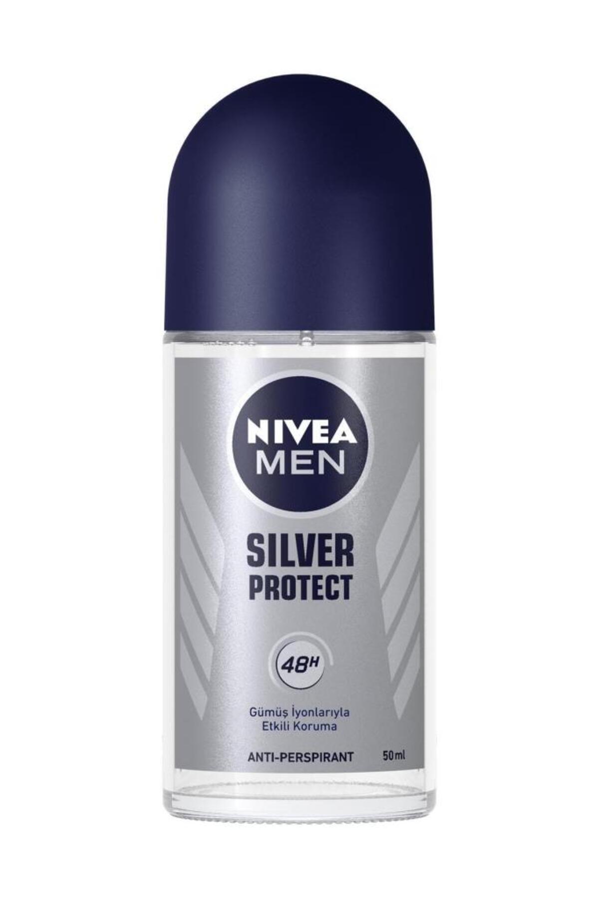 Men Erkek Roll-on Deodorant Silver Protect 50ml, 48 Saat Anti-perspirant Koruma, Etkili Koruma