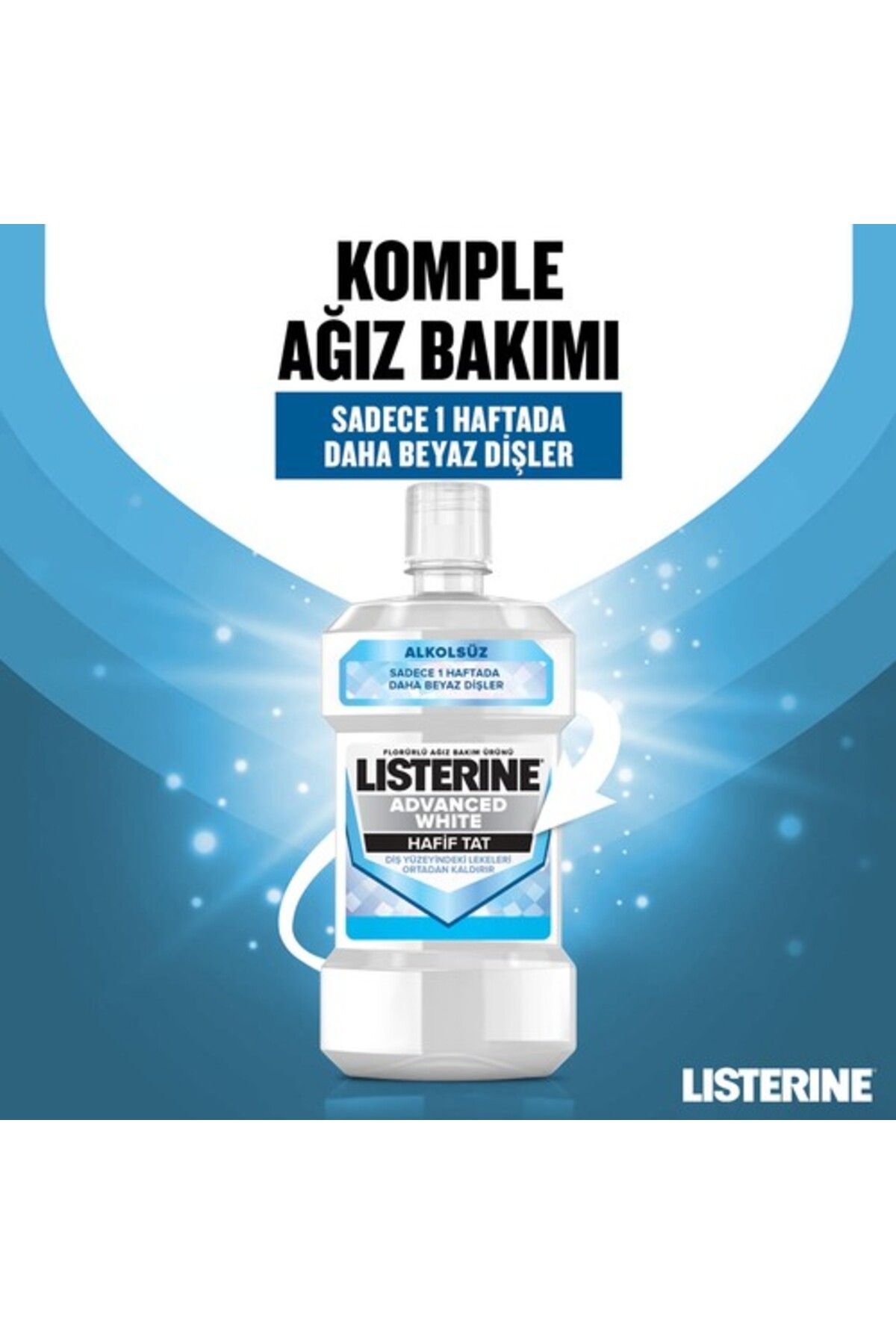 Listerine Ağız Bakım Suyu Advanced White Hafif Tat 500 ml