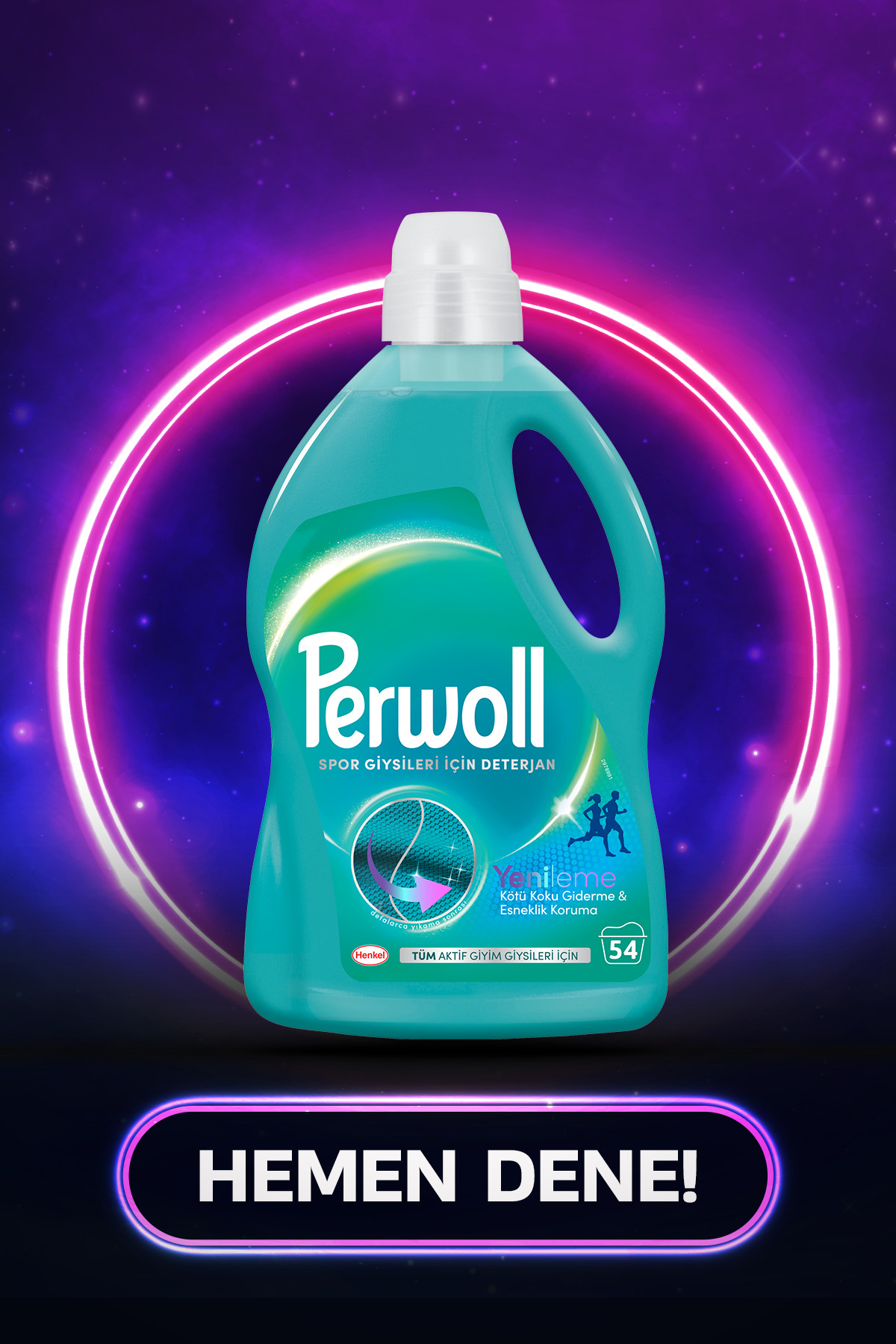 Sport 2.97L – Aktif Giyime Özel Derin Temizlik ve Ferahlık Formülü (54 Yıkama )