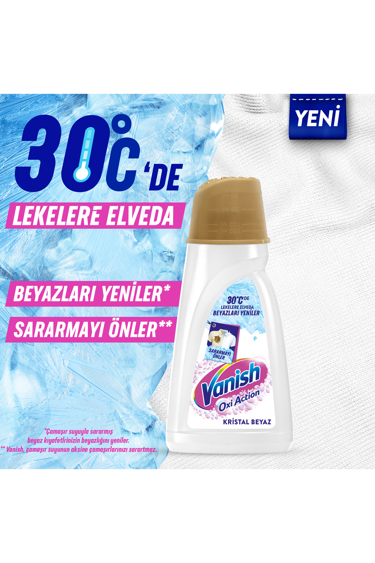 Oxi Action Multipower Kristal Beyazlar İçin Sıvı Deterjan Güçlendirici ve Leke Çıkarıcı 1000 ml