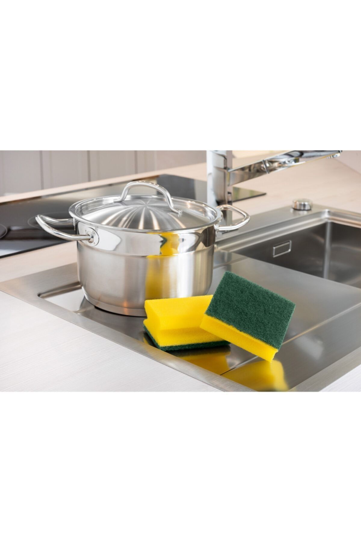 Yeşil Tırnak Korumalı Sünger 8'li