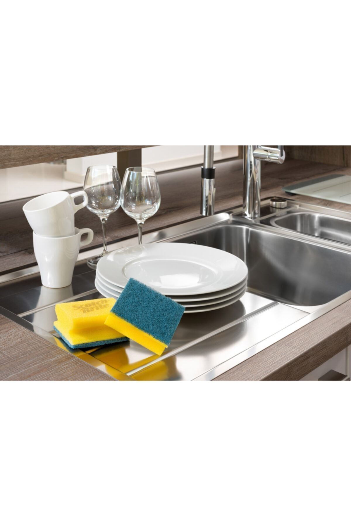 Yeşil Tırnak Korumalı Sünger 8'li