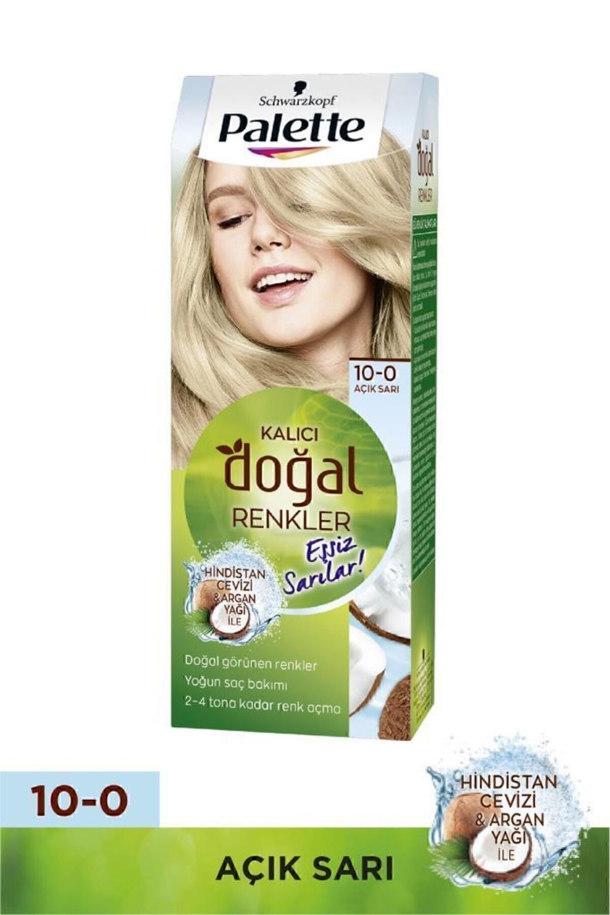 Kalıcı Doğal Renkler 10-0 Açık Sarı