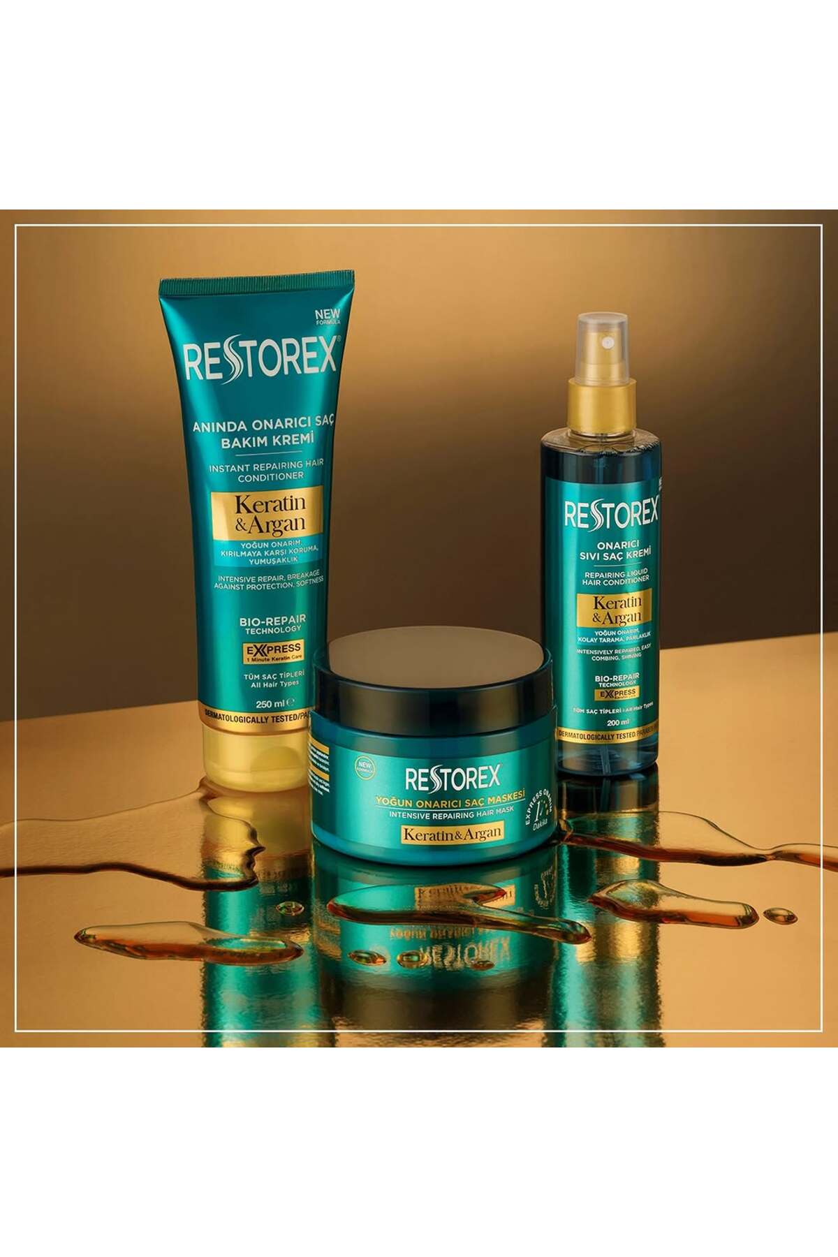 Keratin & Argan Onarıcı Saç Bakım Kremi 250 Ml - Yıpranmış Ve Hasar Görmüş Saçlar