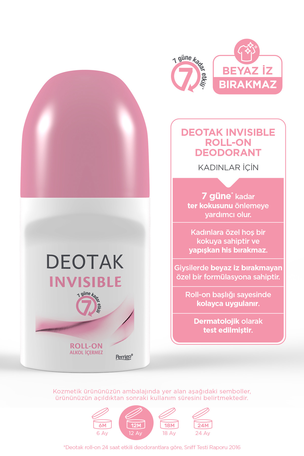 Invisible Kadın 7 Güne Kadar Etkili Roll-On Deodorant 35 ml