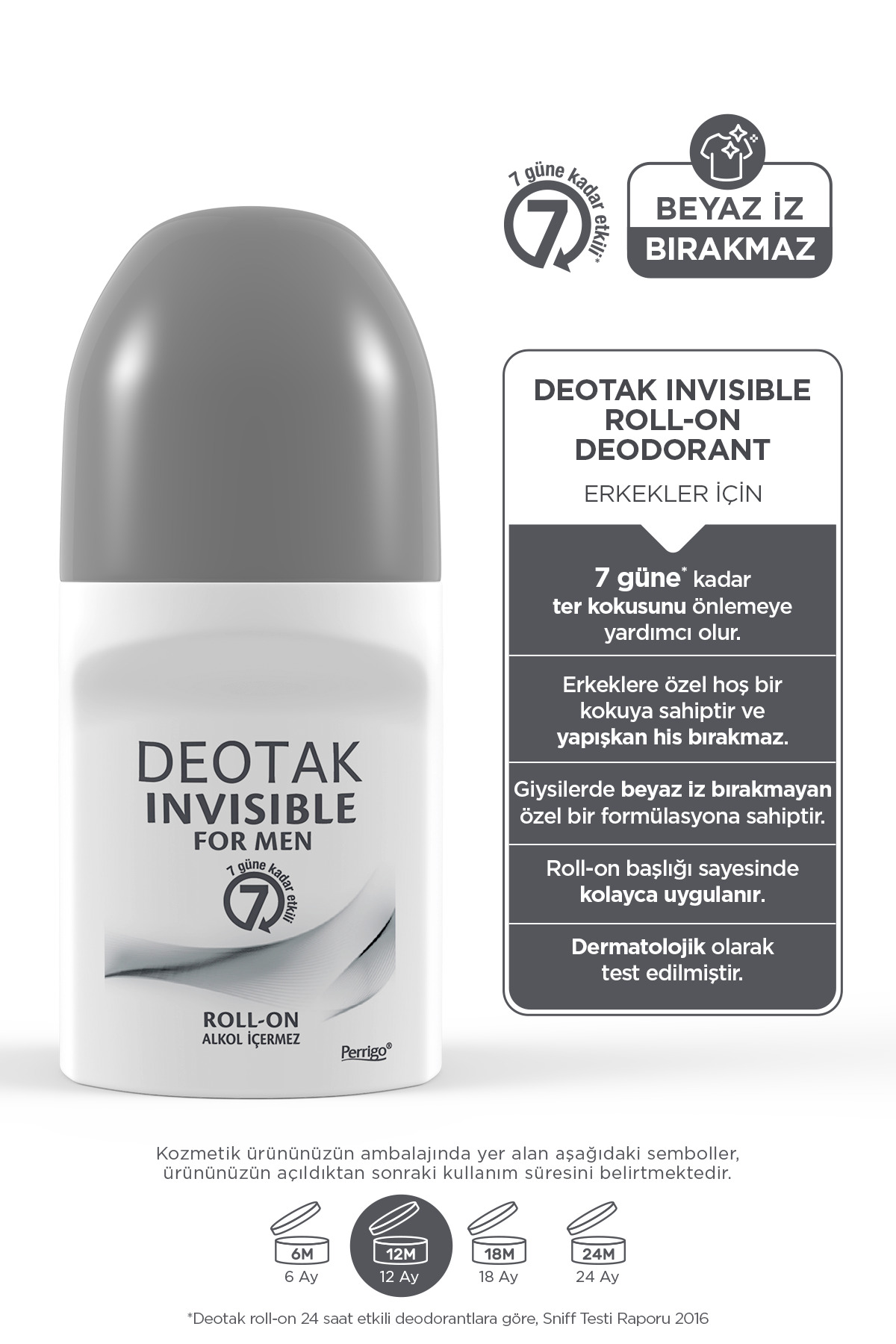 Invisible Erkek 7 Güne Kadar Etkili Roll-On Deodorant 35 ml