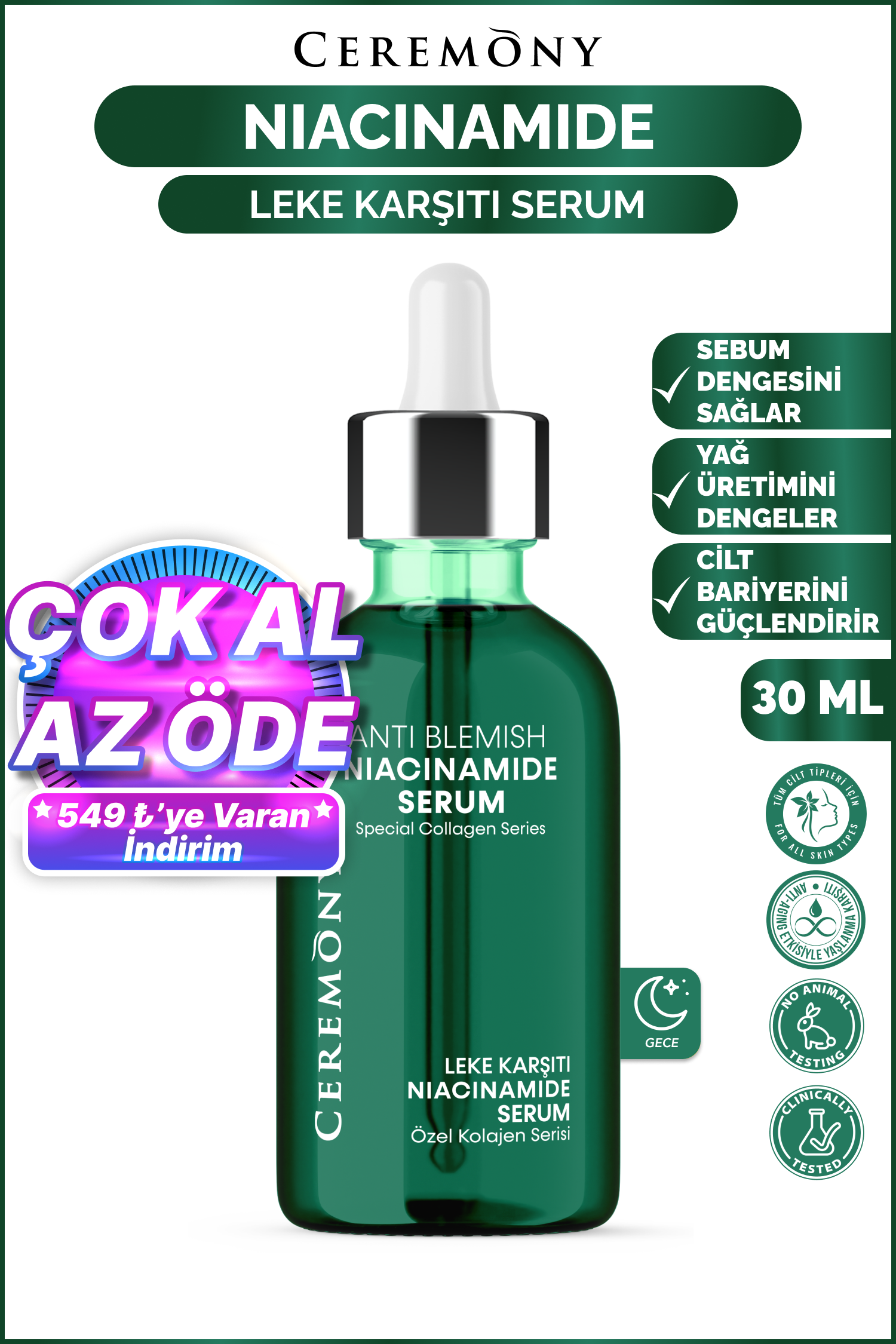 Serum Niacinamide Asit 30 ml