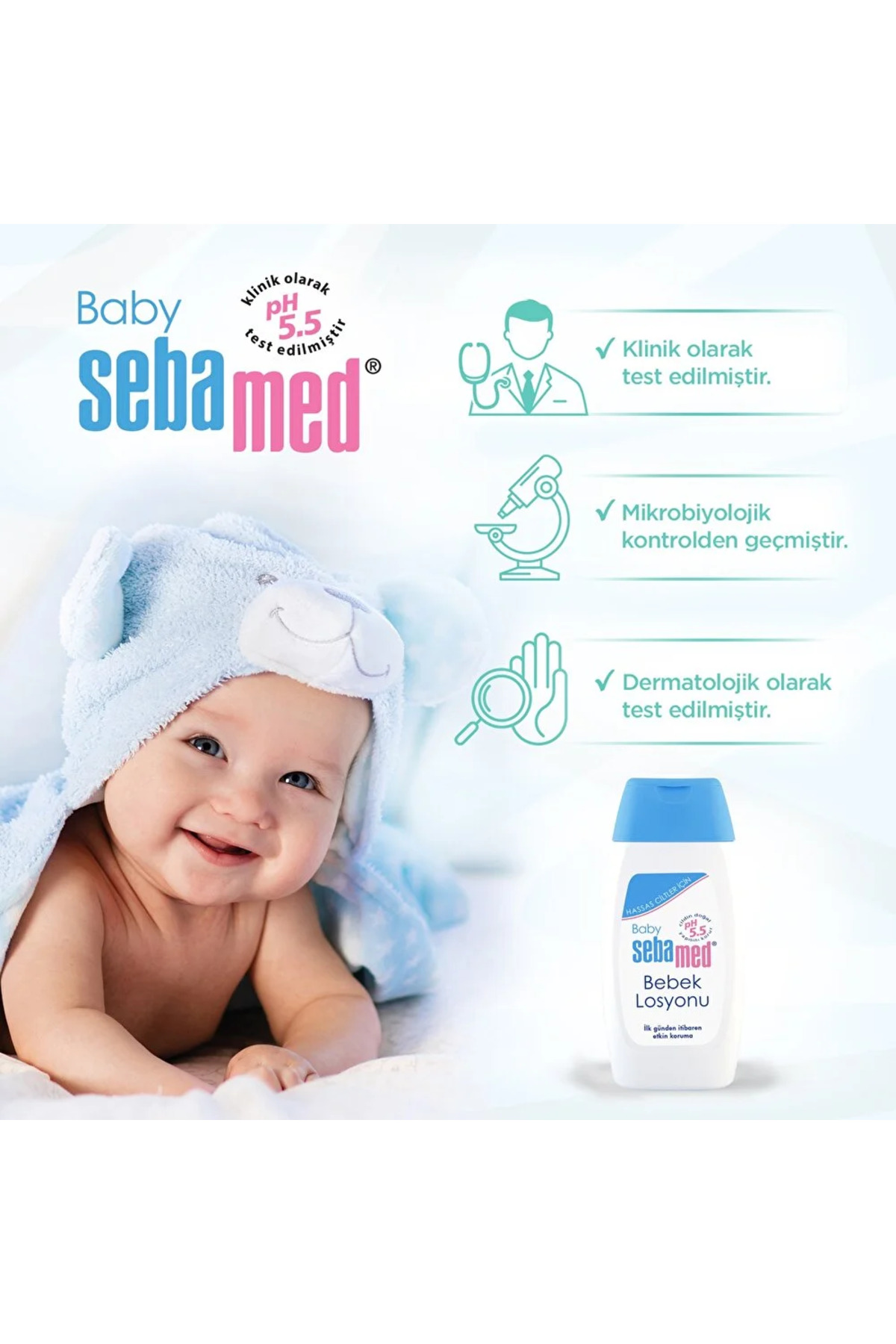 Baby Yoğun Nemlendirici ve Rahatlatıcı Etkili Bebek Vücut Bakım Losyonu 200 ml
