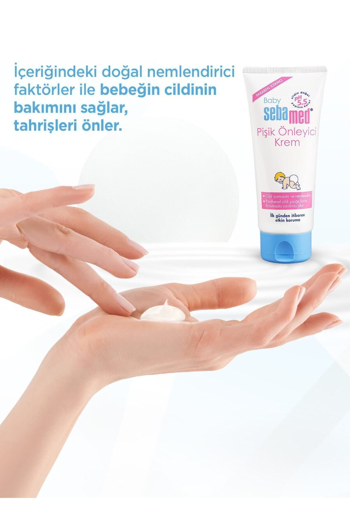 Baby pH 5.5 Yoğun Nemlendirici Etkili Pantenol İçerikli Koruyucu Bebek Pişik Önleyici Krem 50 ml