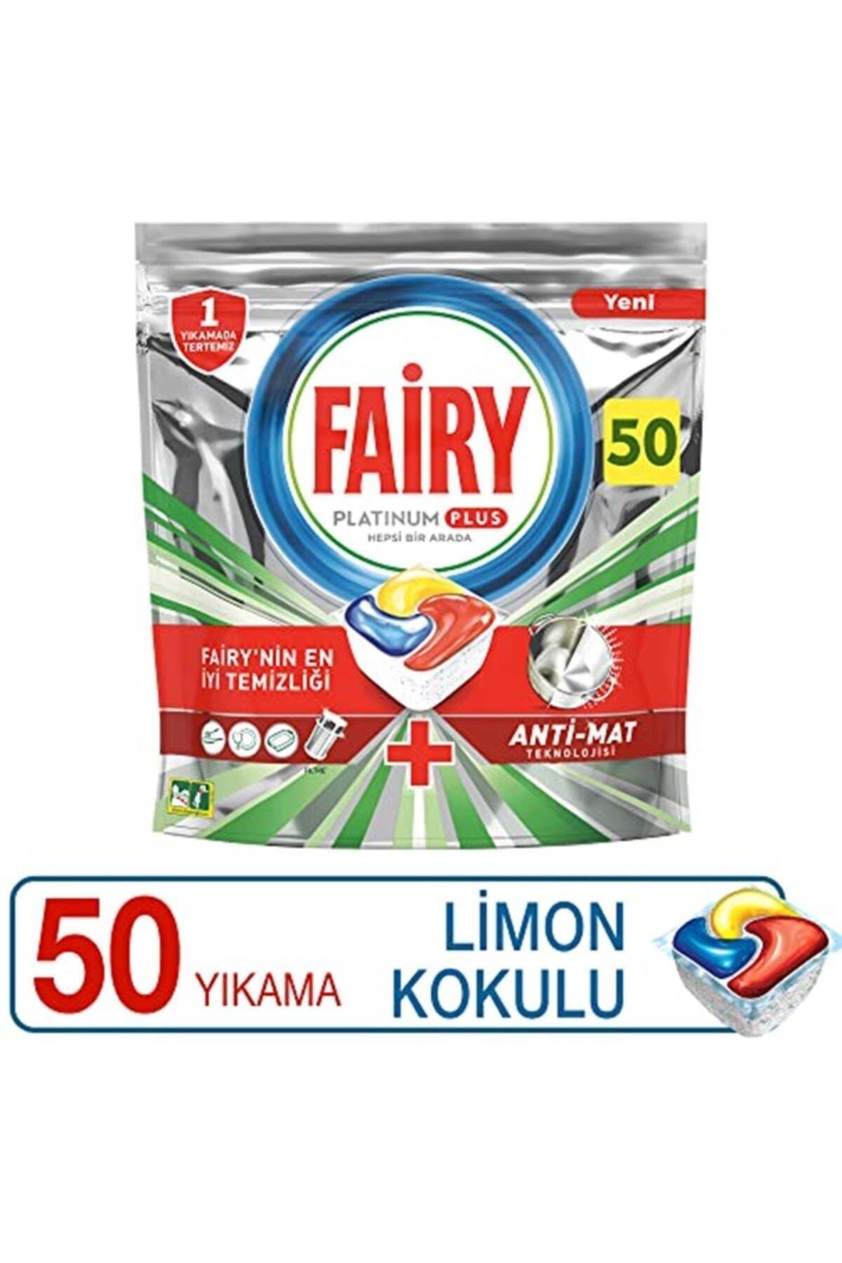 Platinum Plus 50 Yıkama Bulaşık Makinesi Deterjanı Kapsülü Hızlı Çözünme