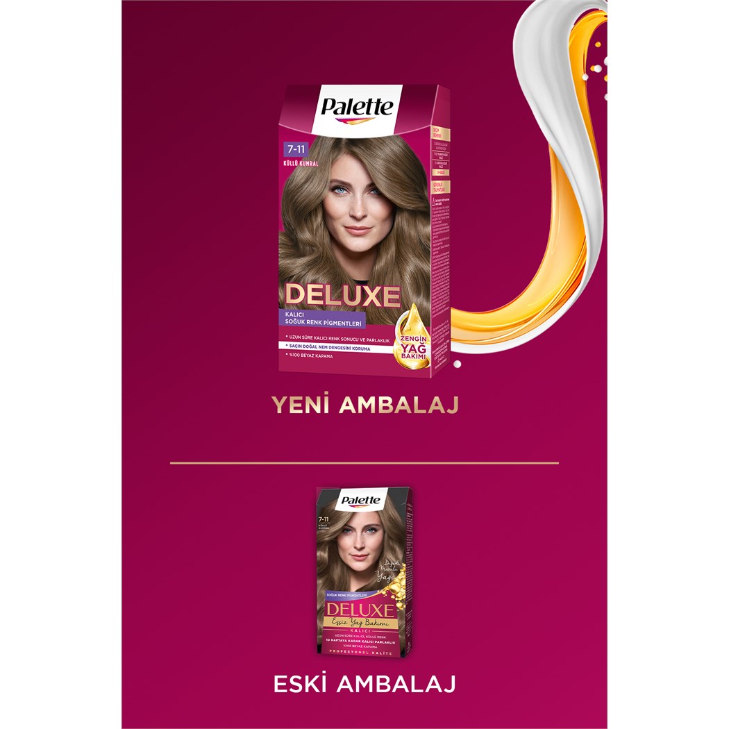 Deluxe Saç Boyası 7.11 Küllü Kumral