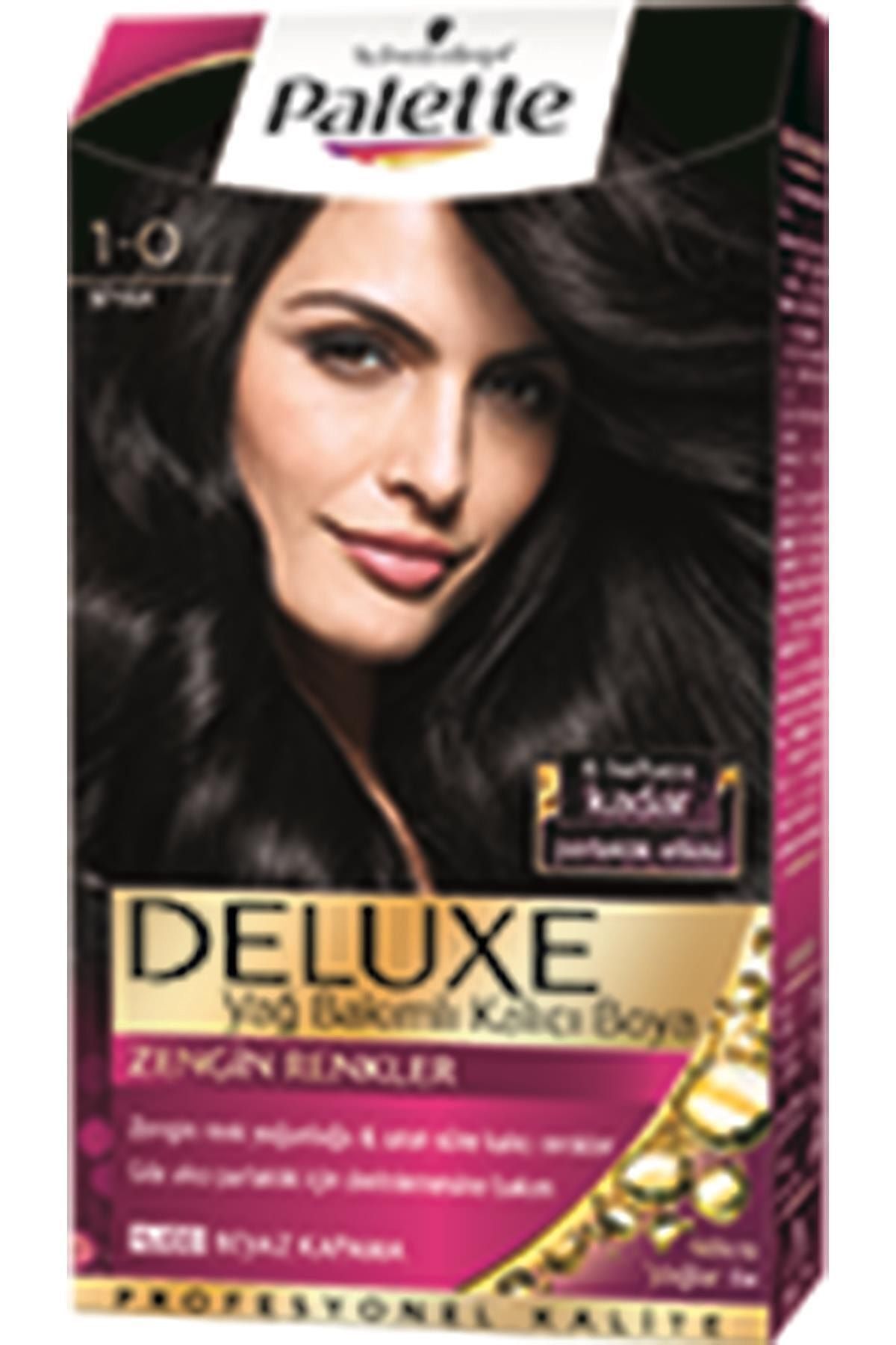 Deluxe Yoğun Renkler Saç Boyası 1-0 Siyah