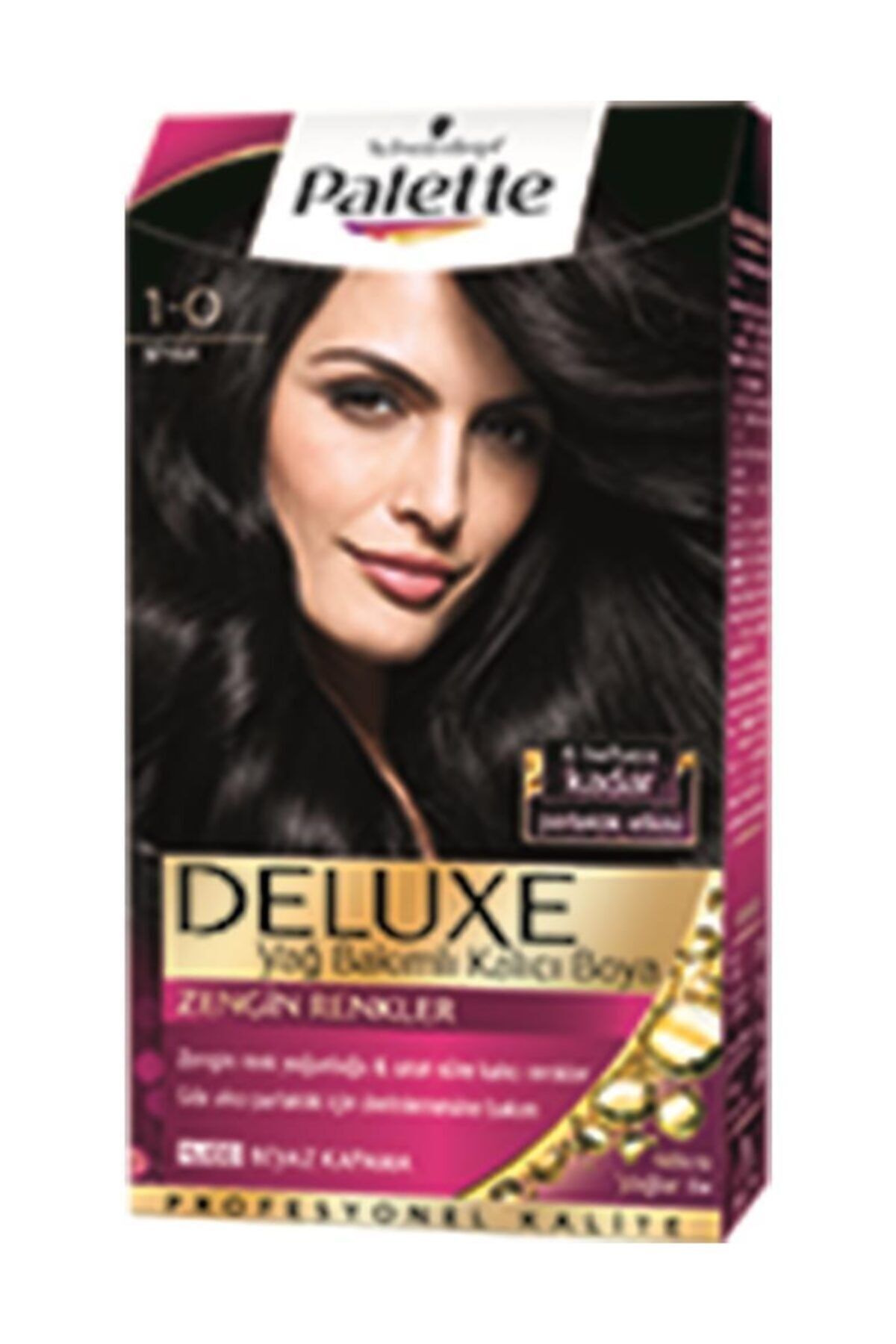 Deluxe Yoğun Renkler Saç Boyası 1-0 Siyah