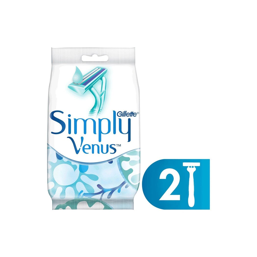 Gillette Simply Venus 2 Kullan At Kadın Tıraş Bıçağı 2 Adet