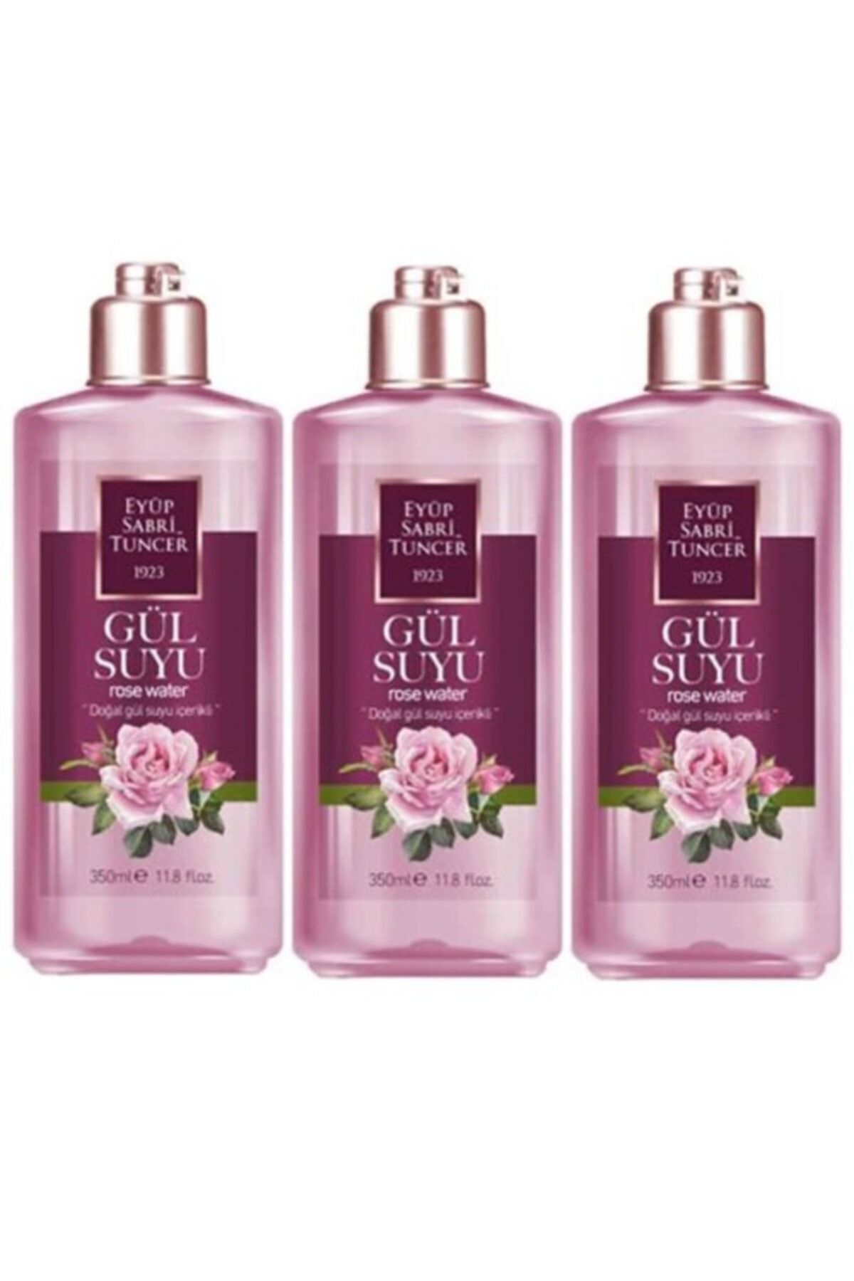Doğal Gül Suyu 350 Ml x3 Adet
