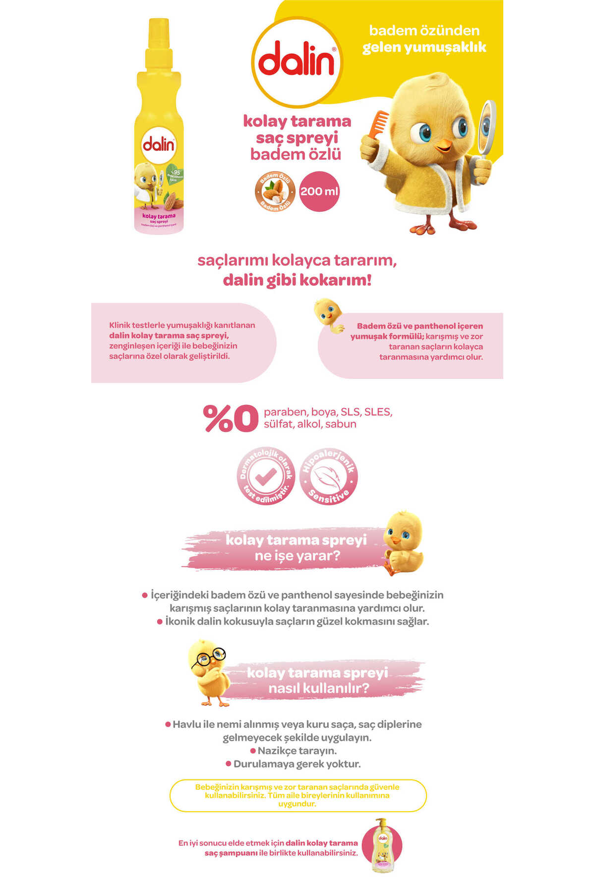 Kolay Tarama Saç Spreyi 200ml