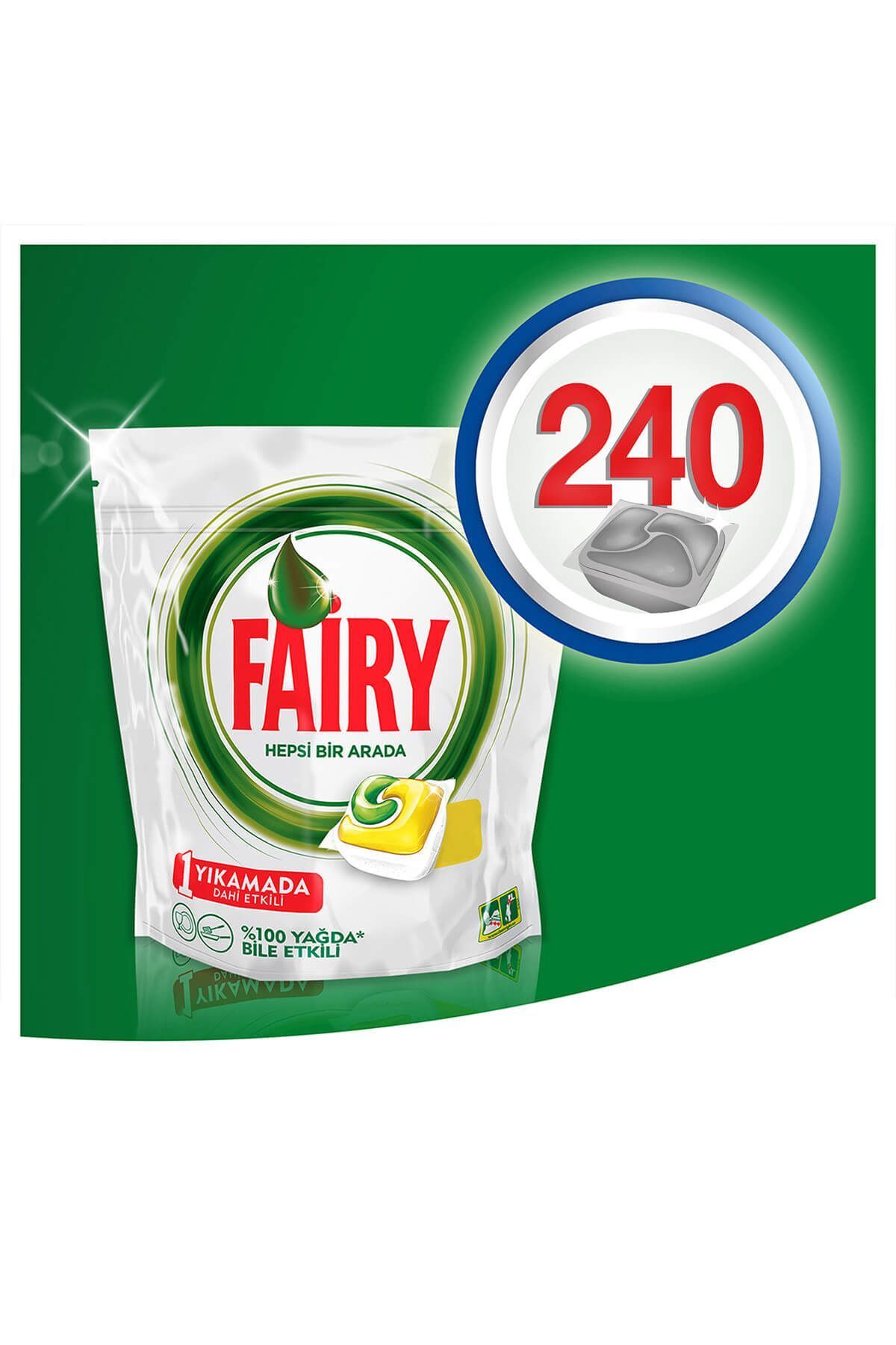 Hepsi Bir Arada 60 Yıkama Bulaşık Makinesi Deterjanı Tableti x4 Adet