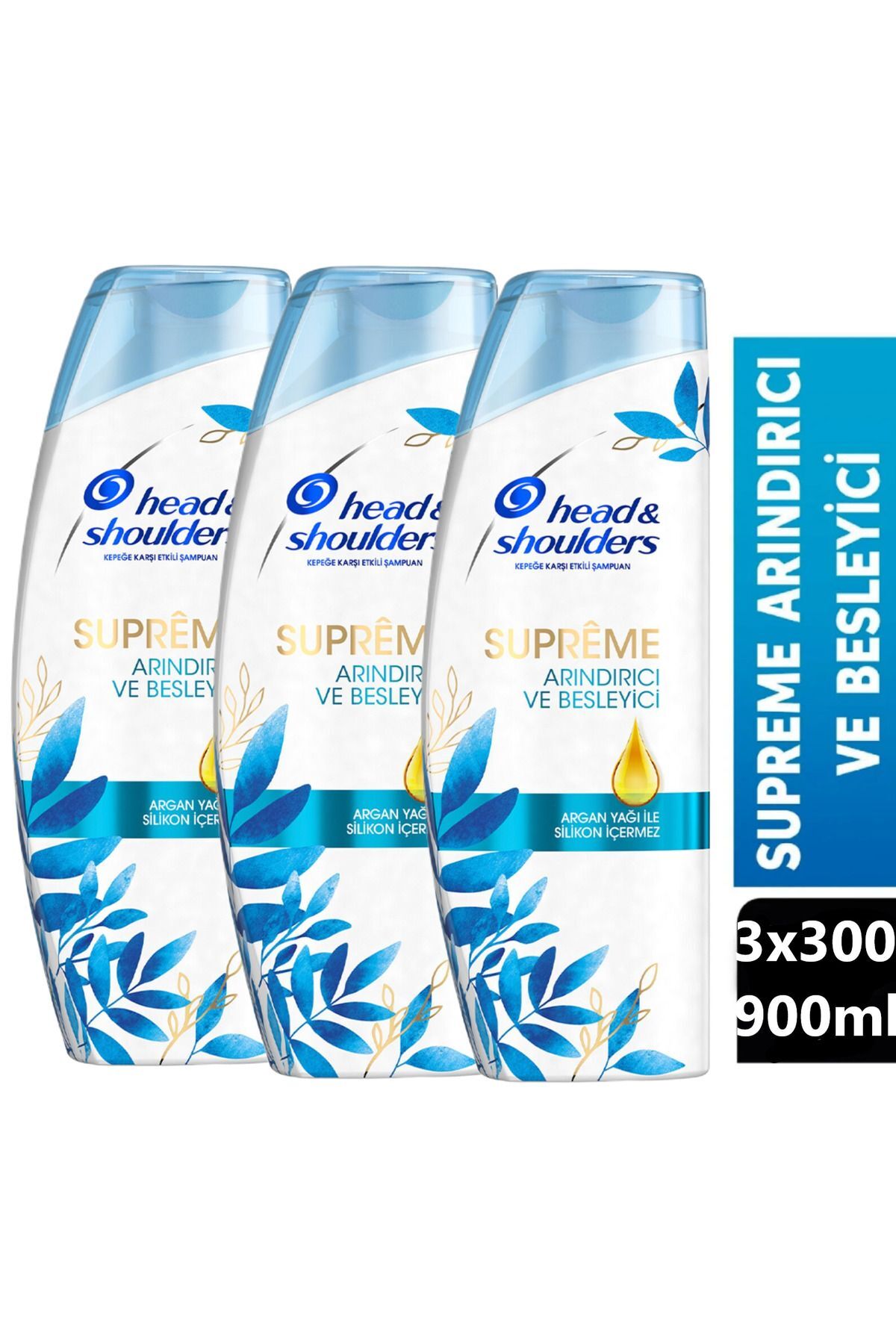 Head & Shoulders Supreme Arındırıcı Slikonsuz,Besleyici 3x300ml