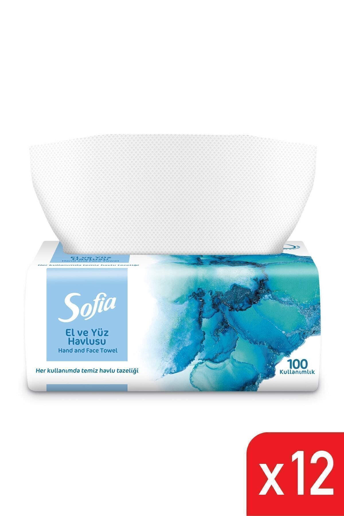 El Ve Yüz Havlusu 100 Lü 12 Adet