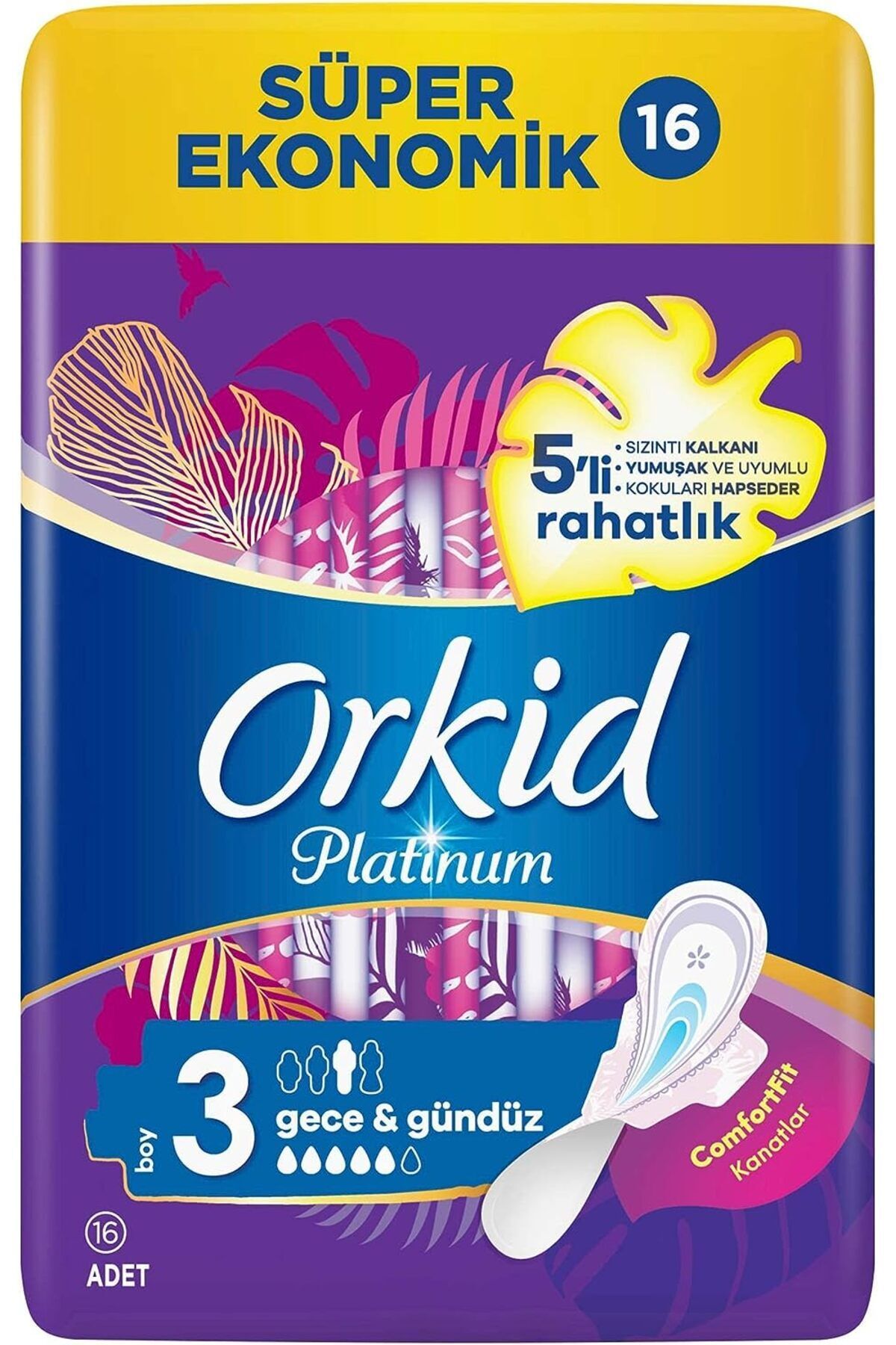 Platinum 4'lü Gece 16 X 5 Adet