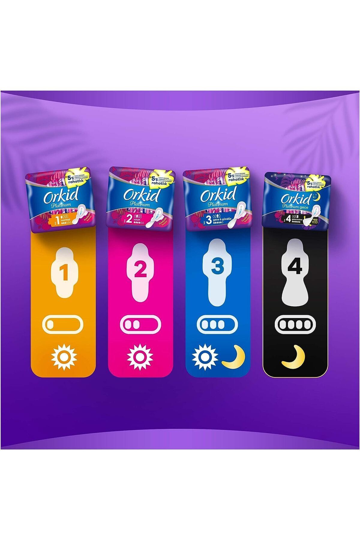 Platinum 4'lü Gece 16 X 5 Adet