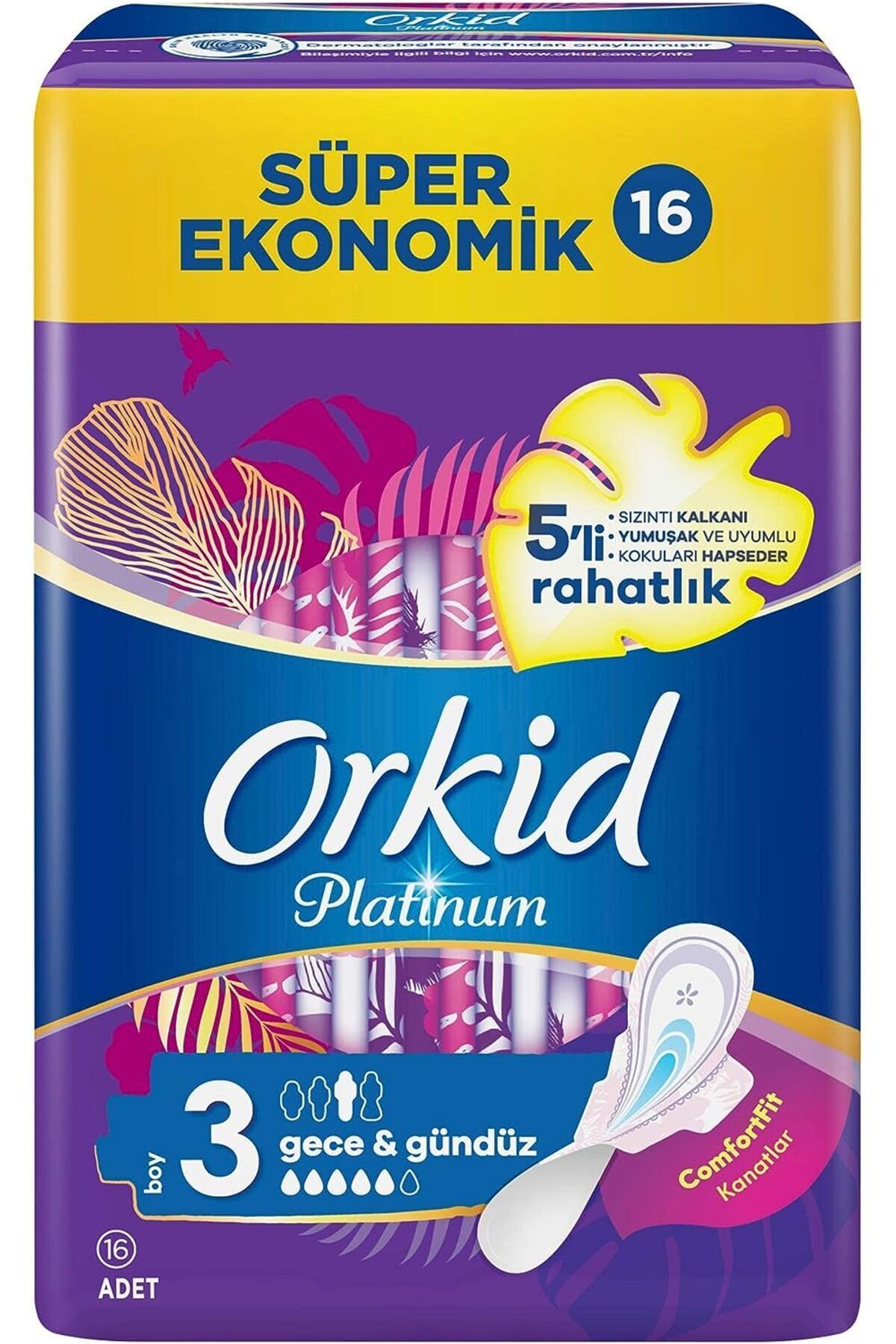 Platinum 4'lü Gece 16 X 5 Adet