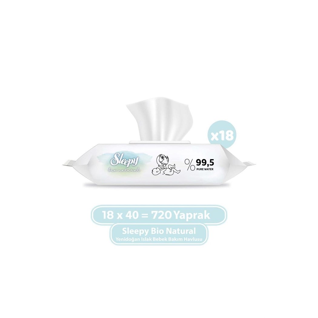 Islak Mendil Bio Natural Yeni Doğan x18 Adet