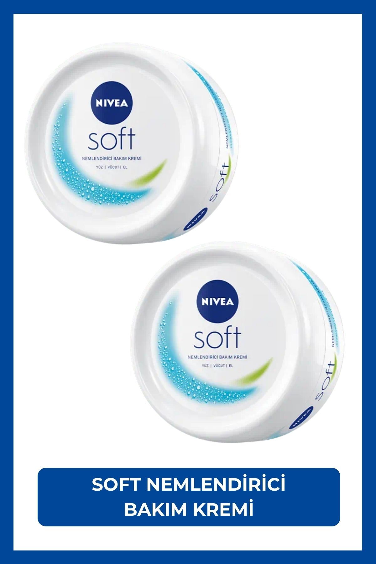 Soft Nemlendirici Vücut Bakım Kremi 200ml, Yüz, Vücut ve El, E Vitamini, Jojoba Yağı, X2 Adet