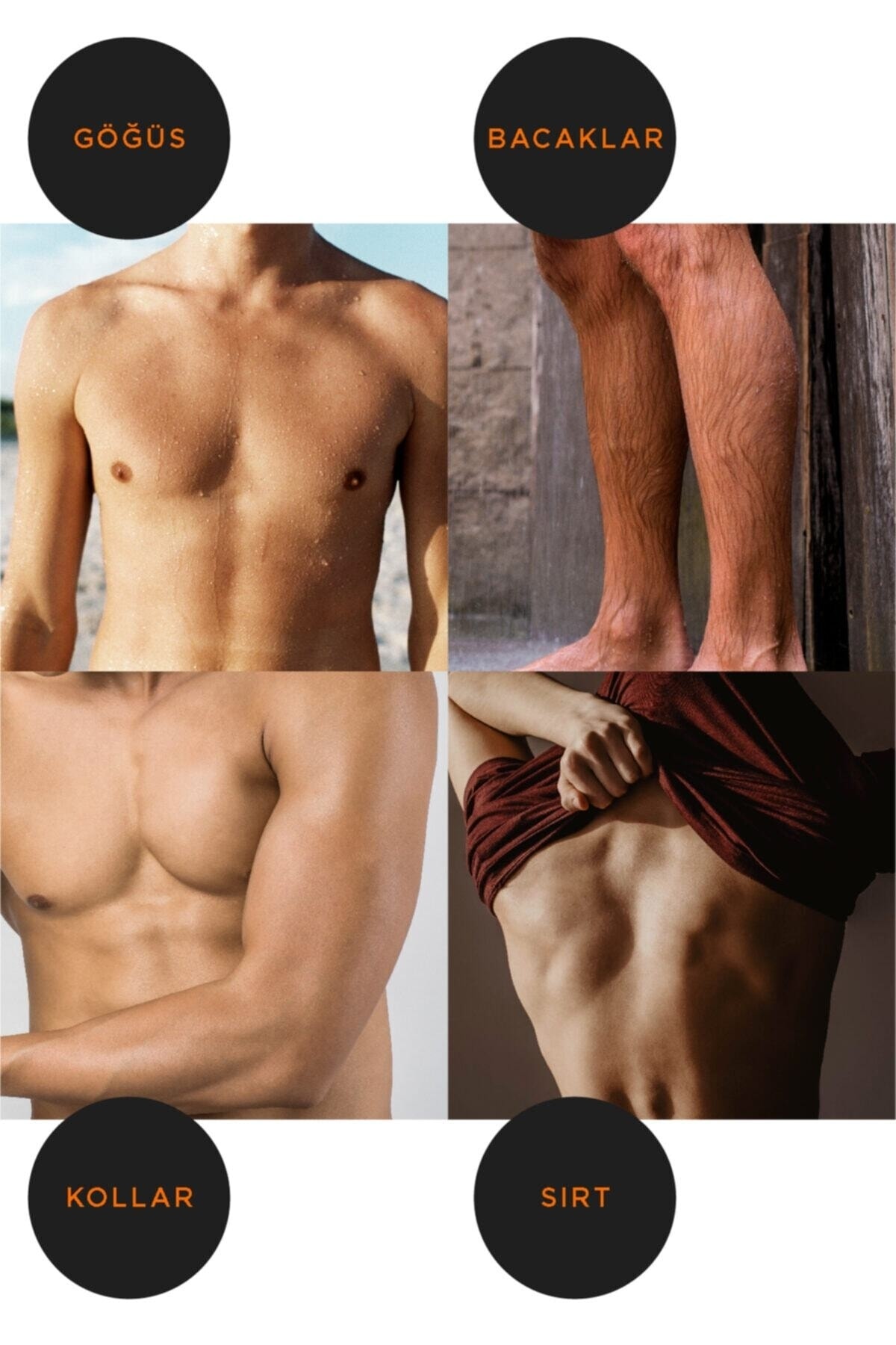 Men Erkeklere Özel Duşta Tüy Dökücü Krem - 150 Ml 2 Adet