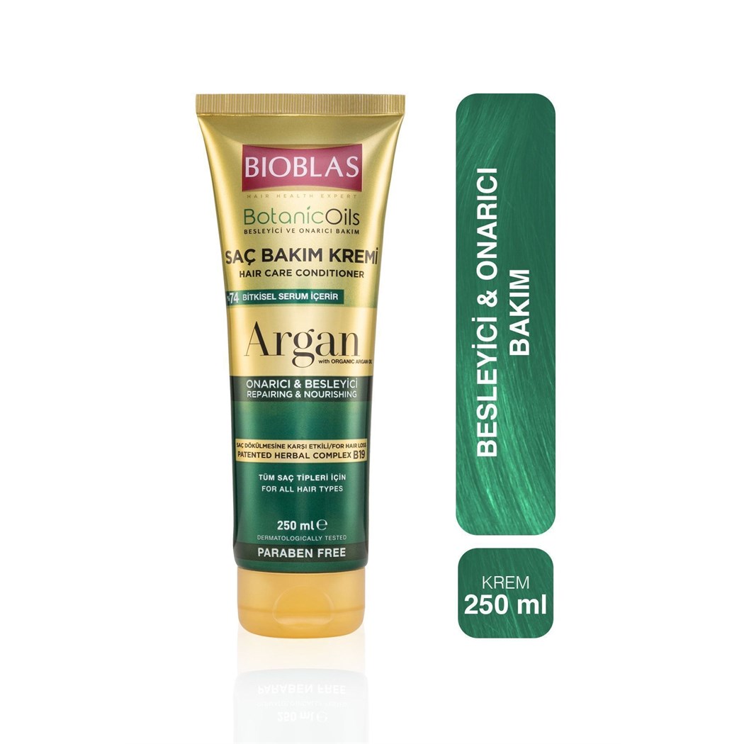 Botanic Oils Argan Yağlı Saç Kremi 250 Ml Onarıcı Argan Saç Bakım Kremi