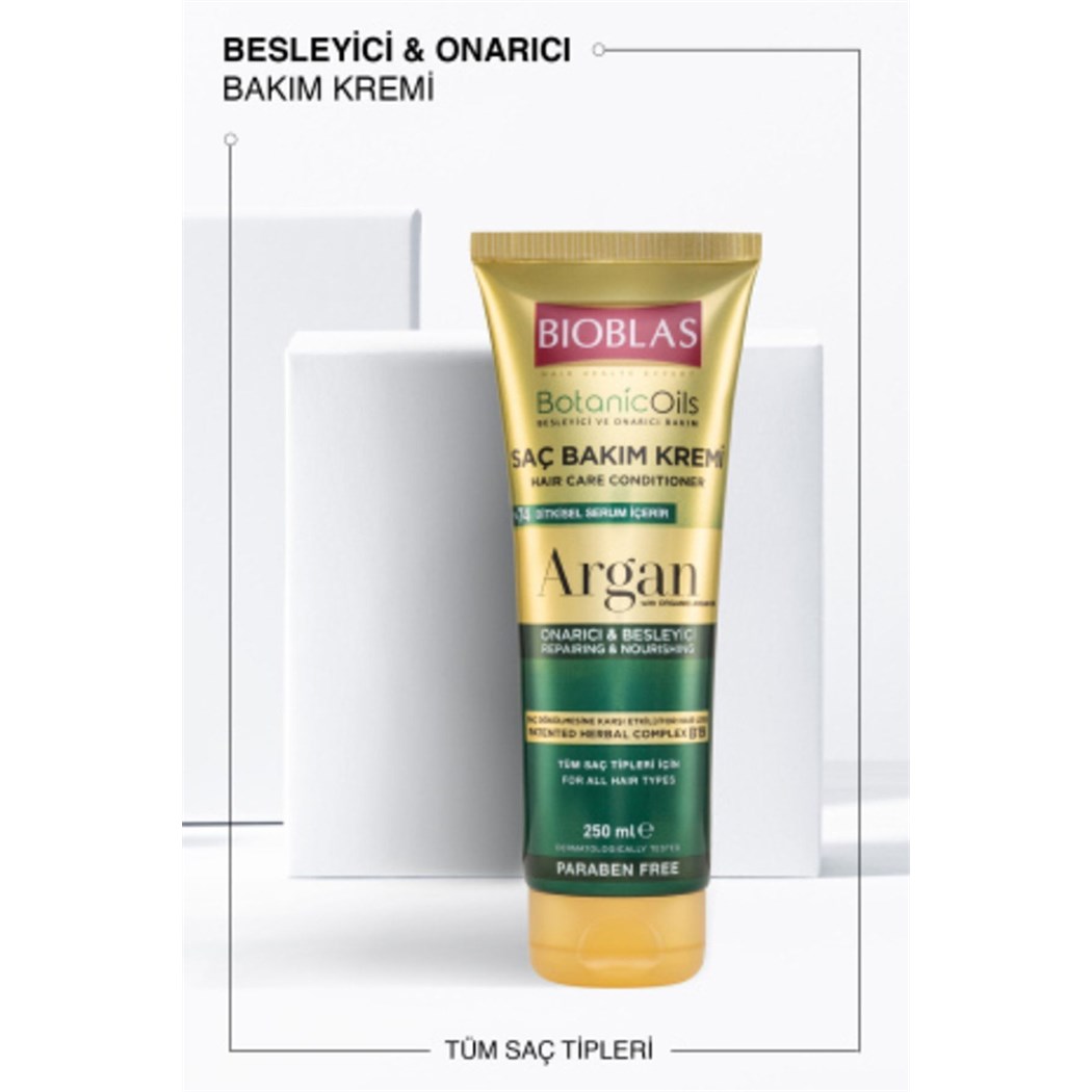 Botanic Oils Argan Yağlı Saç Kremi 250 Ml Onarıcı Argan Saç Bakım Kremi