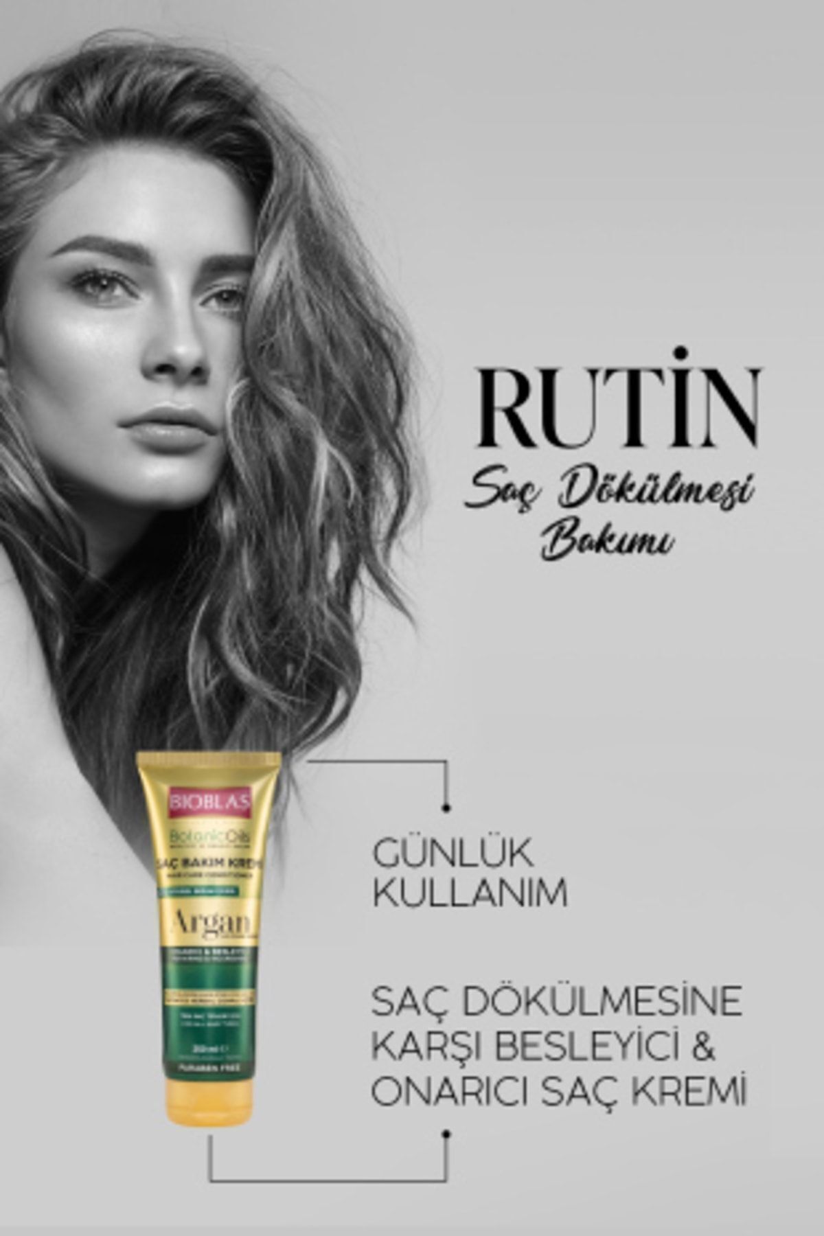 Botanic Oils Argan Yağlı Saç Kremi 250 Ml Onarıcı Argan Saç Bakım Kremi