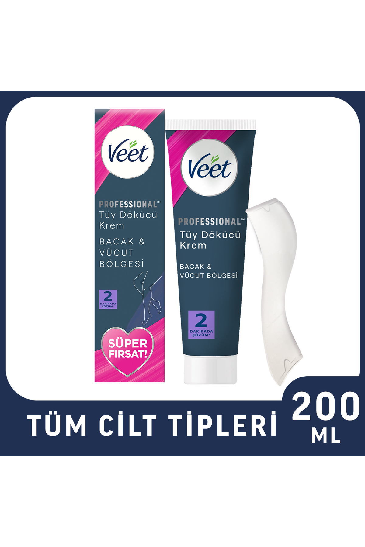 Professional Tüy Dökücü Krem Hassas Ciltler 200 ml Süper Fırsat Paketi