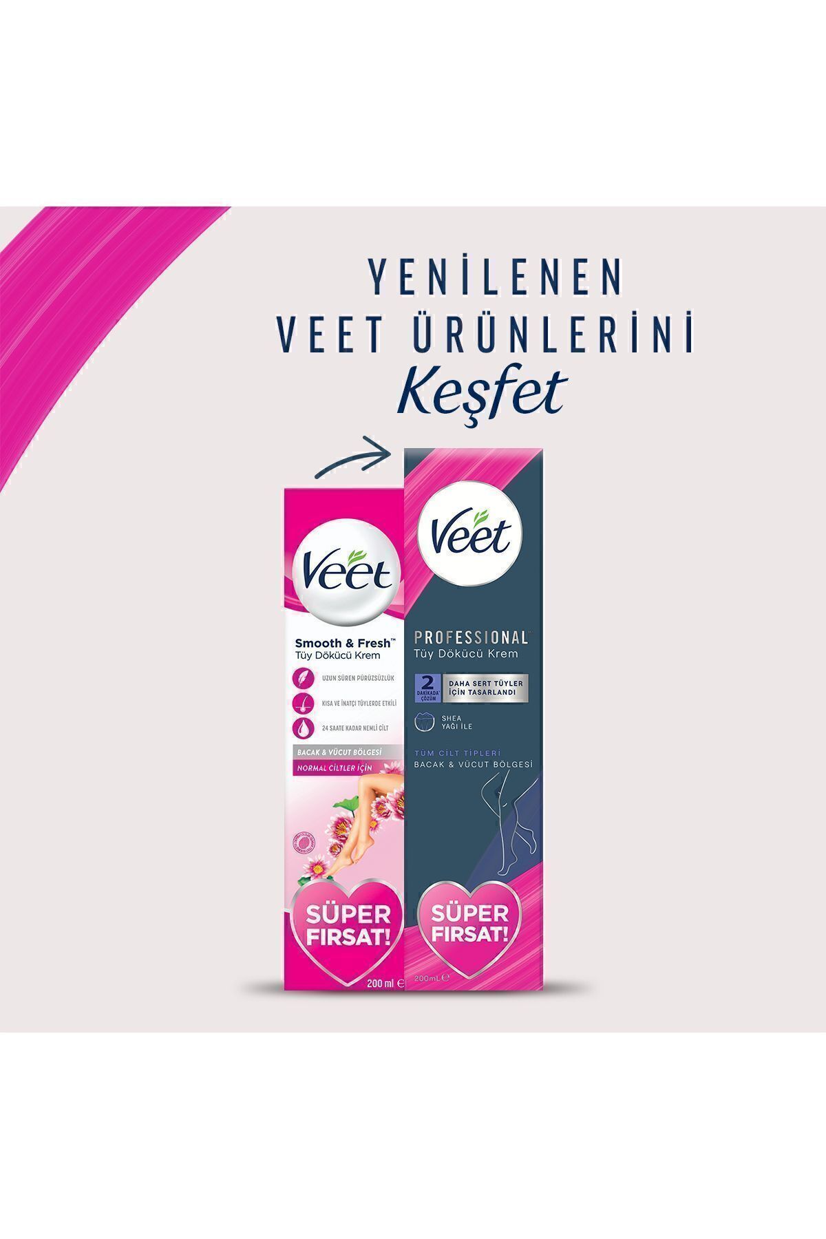 Professional Tüy Dökücü Krem Hassas Ciltler 200 ml Süper Fırsat Paketi