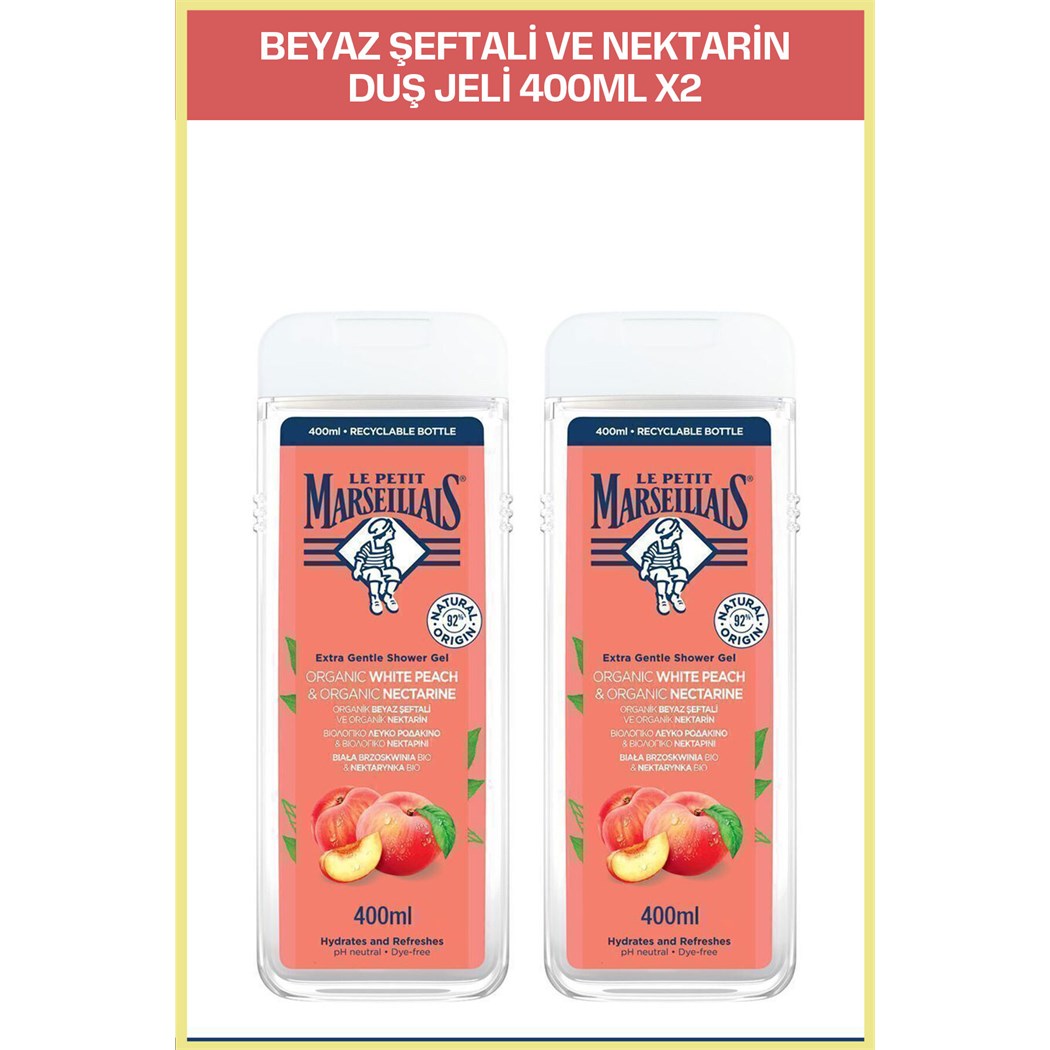 Şeftali Ve Nektarin Duş Jeli 400ml X 2 Adet