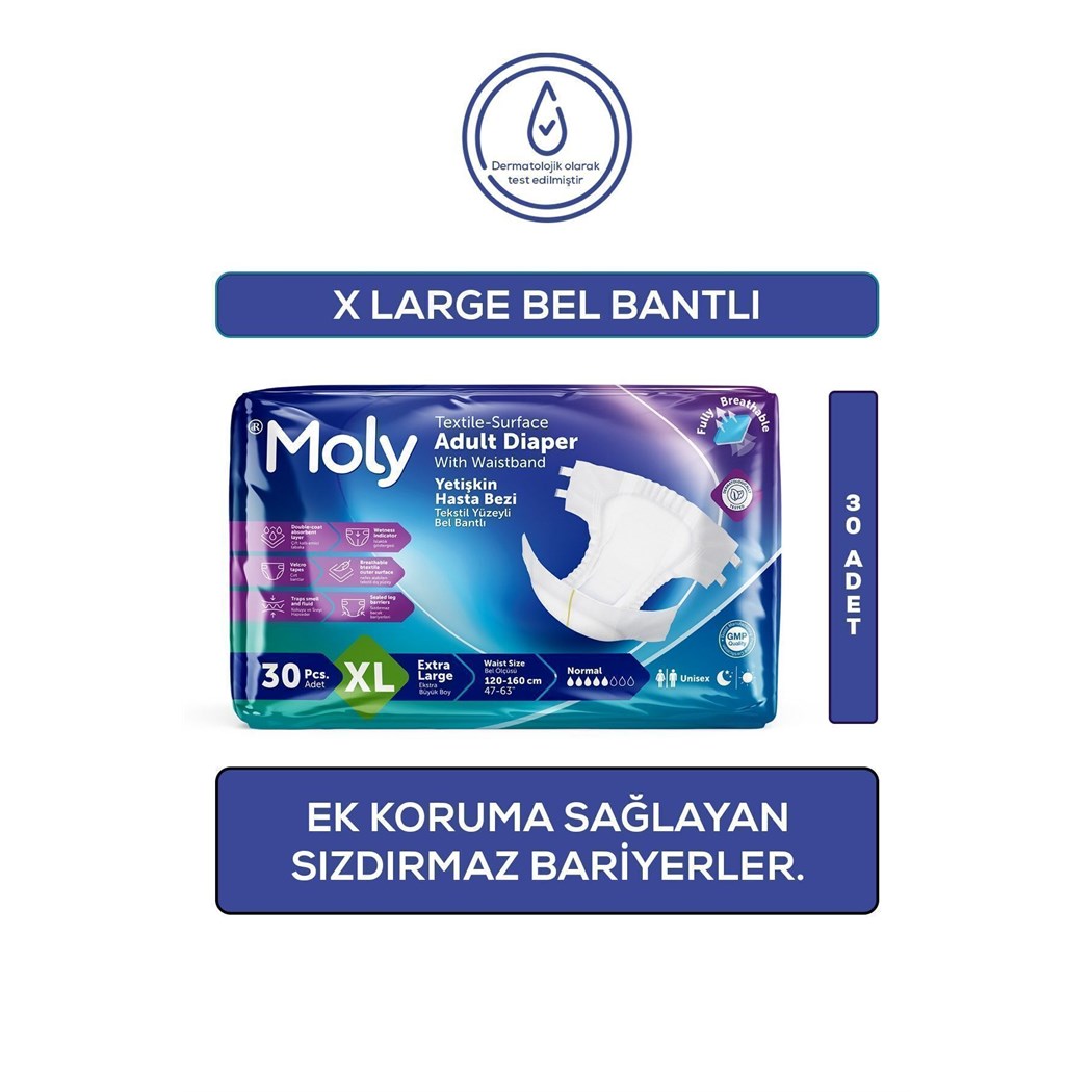 Bel Bantlı Hasta Bezi Xlarge 30'lu