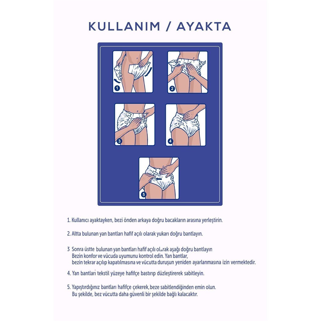 Bel Bantlı Hasta Bezi Xlarge 30'lu