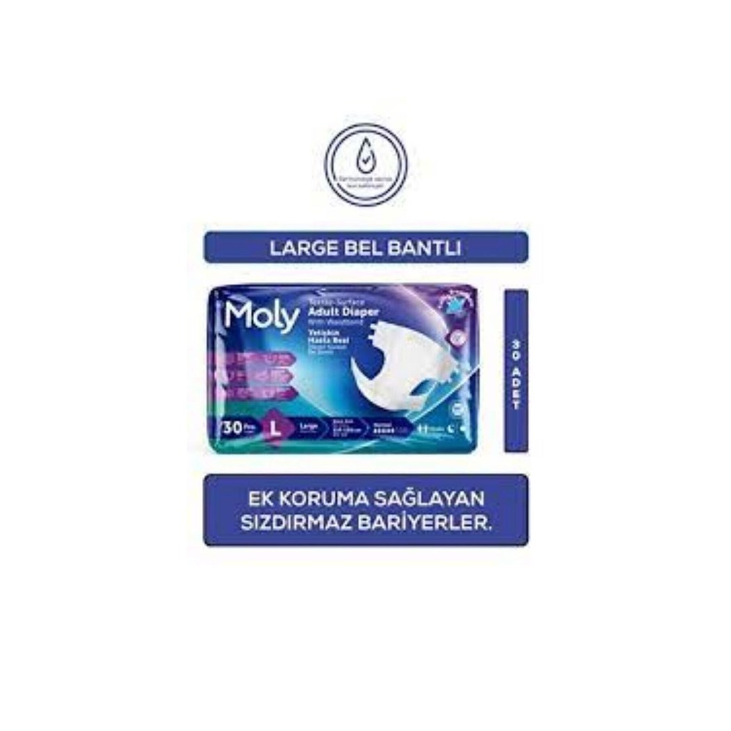 Bel Bantlı Hasta Bezi Large 30'lu