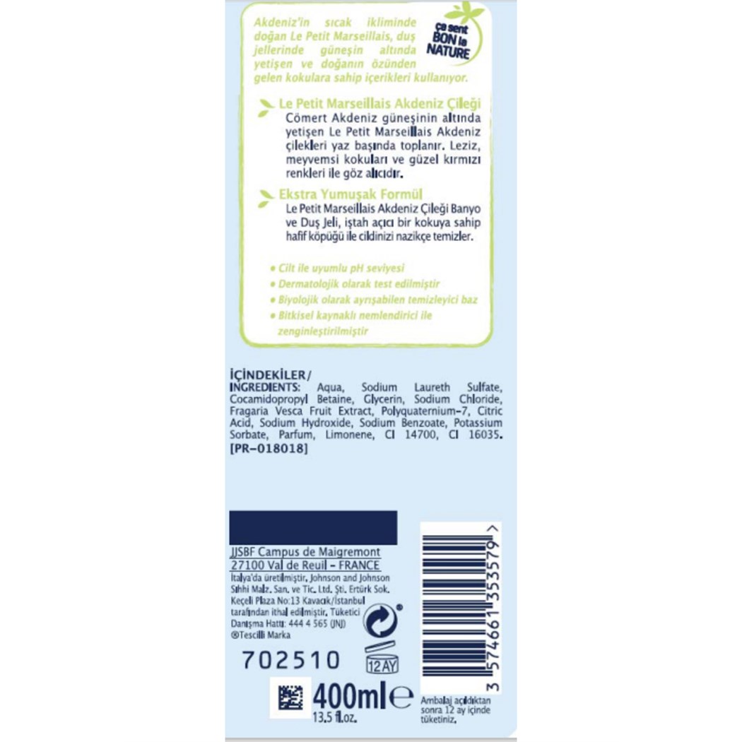 Duş Jeli Akdeniz Çileği 400 ml