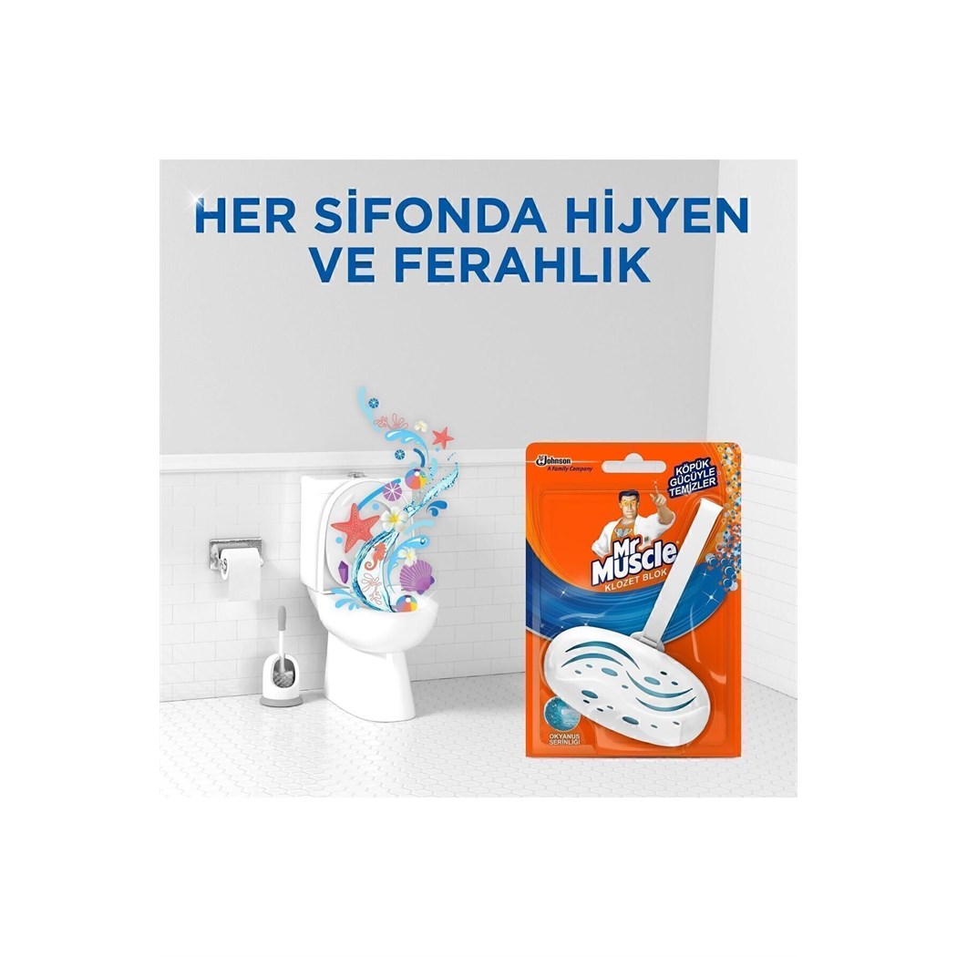 Klozet Blok Tuvalet Temizleyici, Okyanus Sessizliği 40 g