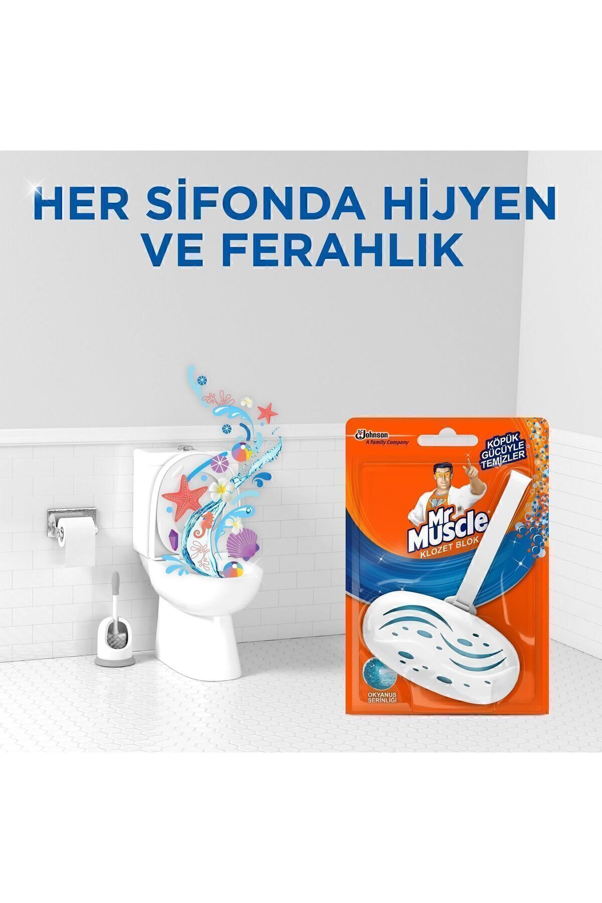 Klozet Blok Tuvalet Temizleyici, Okyanus Sessizliği 40 g