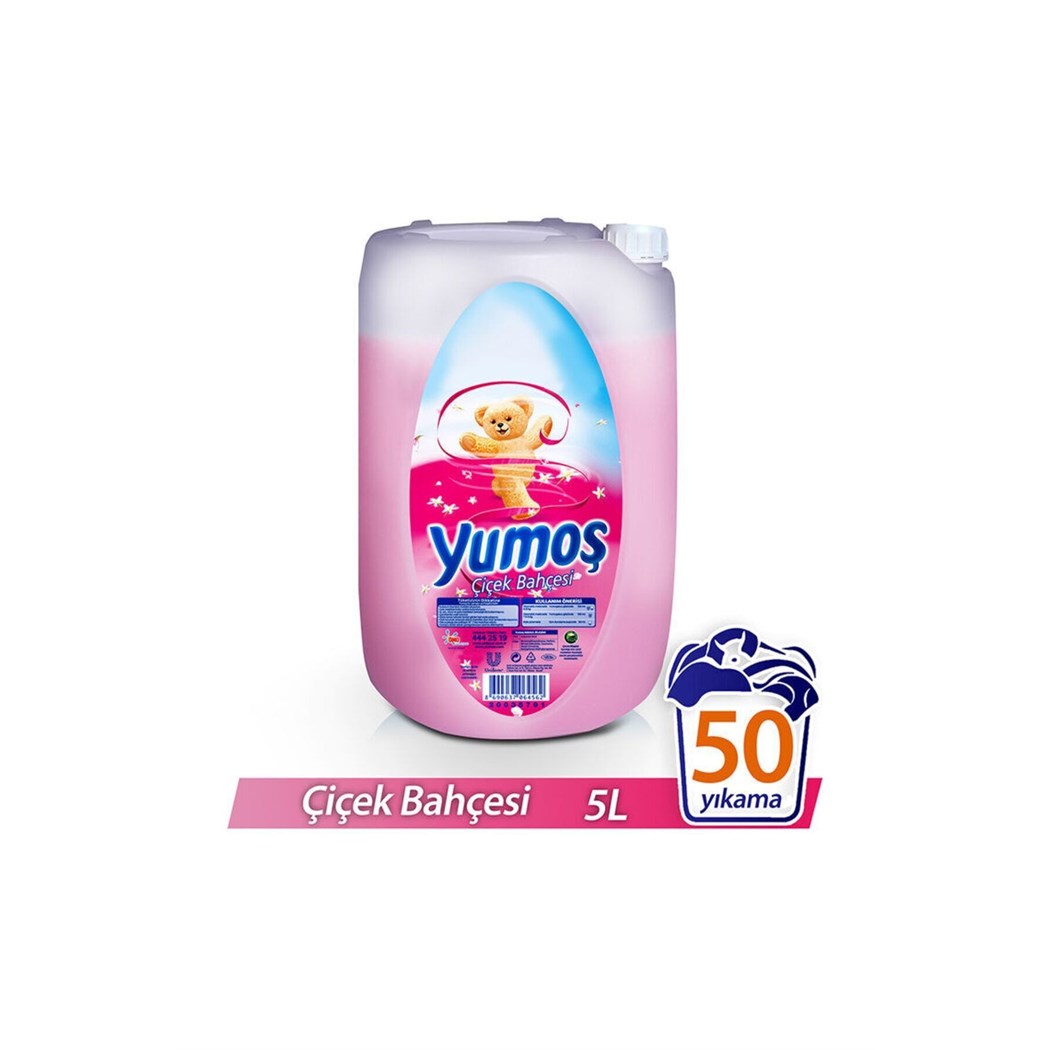 Çiçek Bahçesi Beyazlar ve Renkliler İçin Yumuşatıcı 5000 ml 50 Yıkama