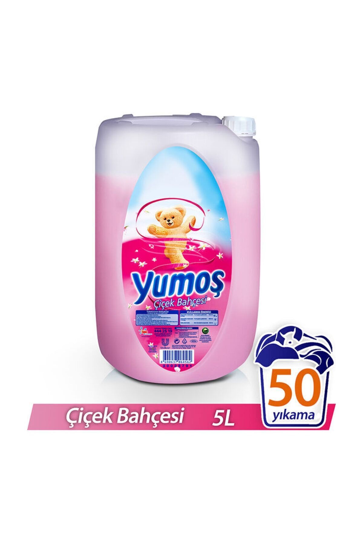 Çiçek Bahçesi Beyazlar ve Renkliler İçin Yumuşatıcı 5000 ml 50 Yıkama