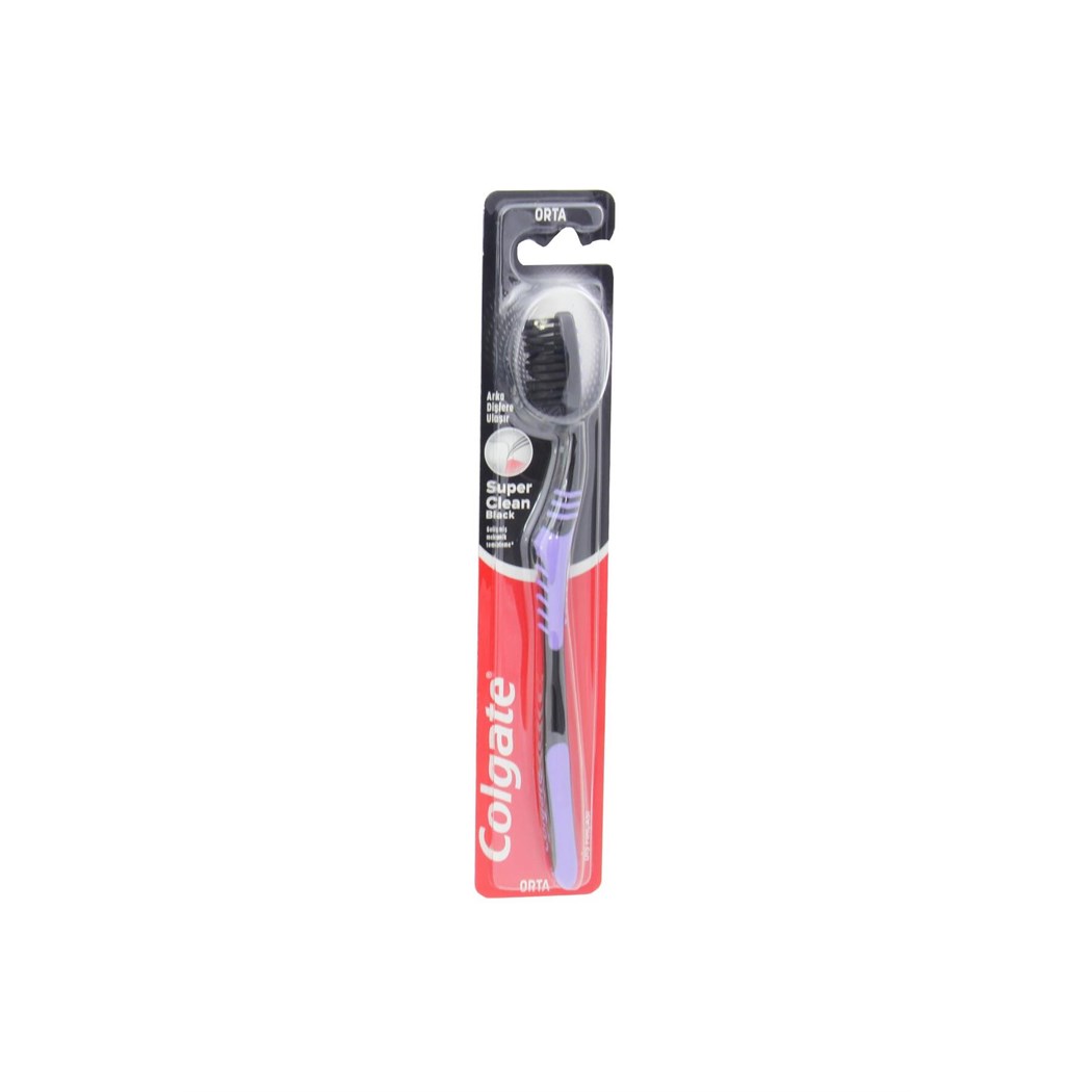 Süper Clean Black Orta Diş Fırçası Mor