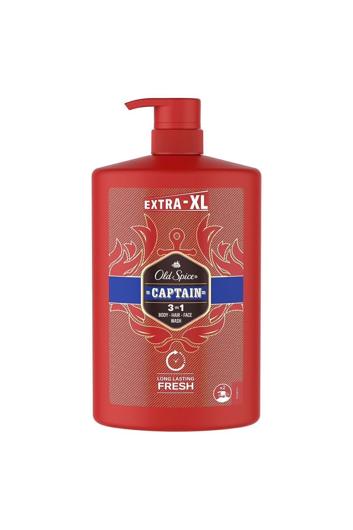Captain Erkekler İçin Duş Jeli ve Şampuan 1000 ml Ekstra-XL