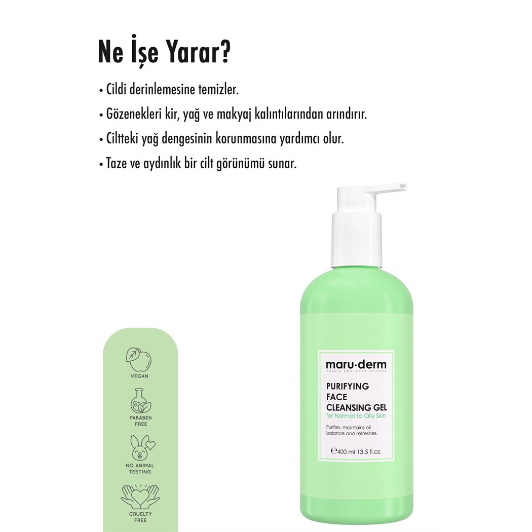 MARU.DERM YÜZ YIKAMA JELİ SALISLK.ASIT 400 ML